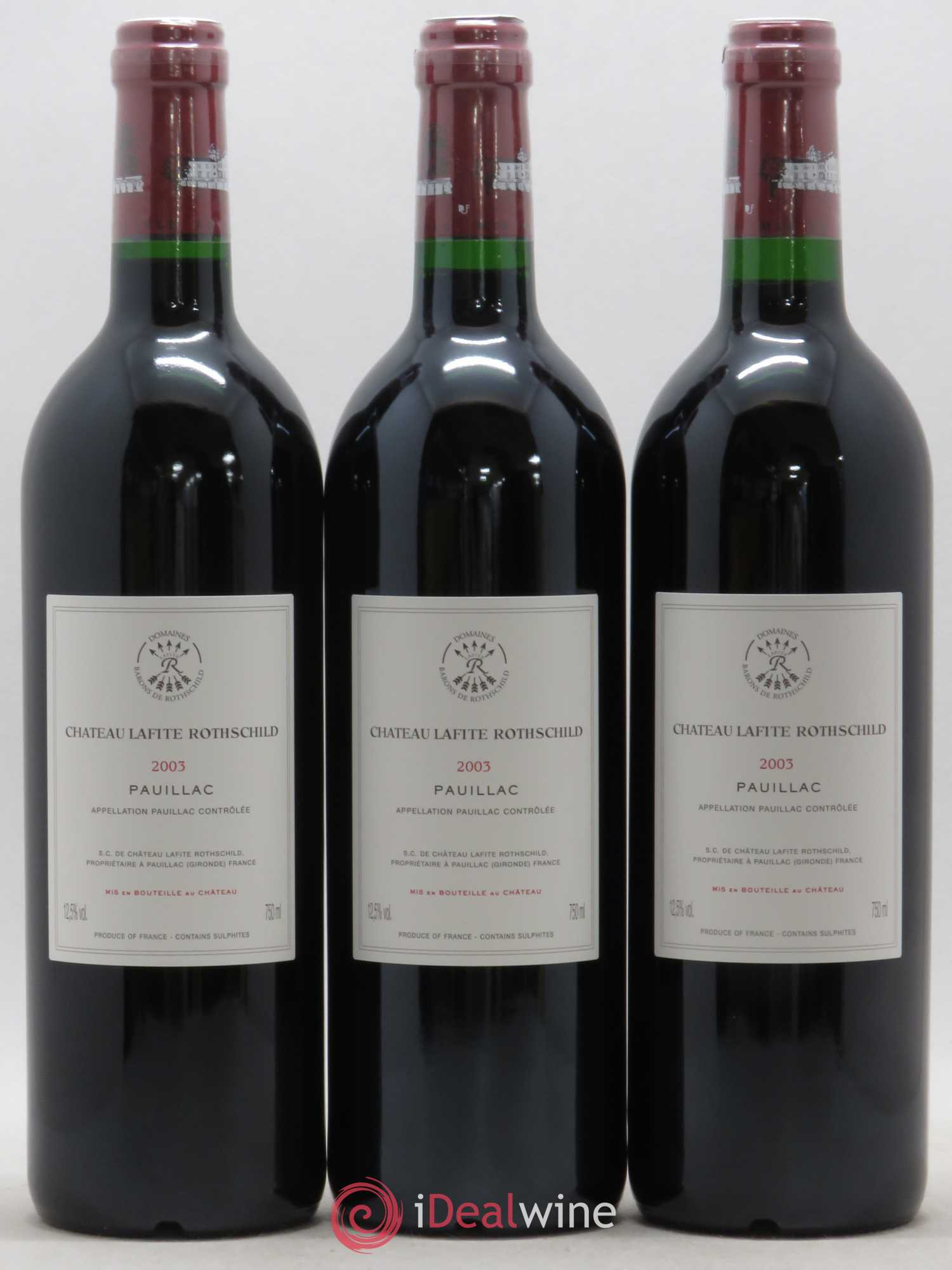 Château Lafite Rothschild 1er Grand Cru Classé 2003 - Lot de 6 bouteilles - 2