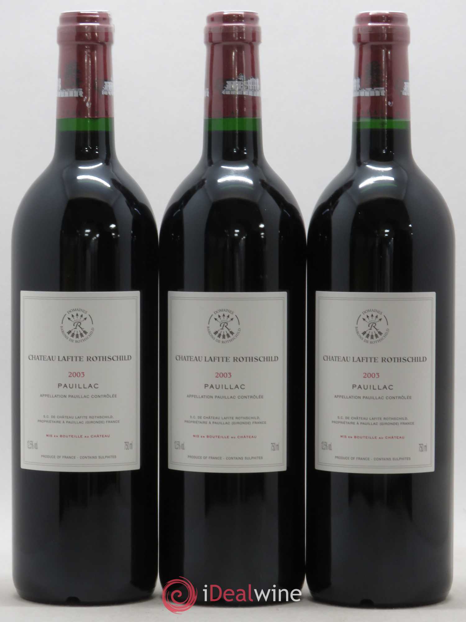Château Lafite Rothschild 1er Grand Cru Classé 2003 - Lot de 6 bouteilles - 5