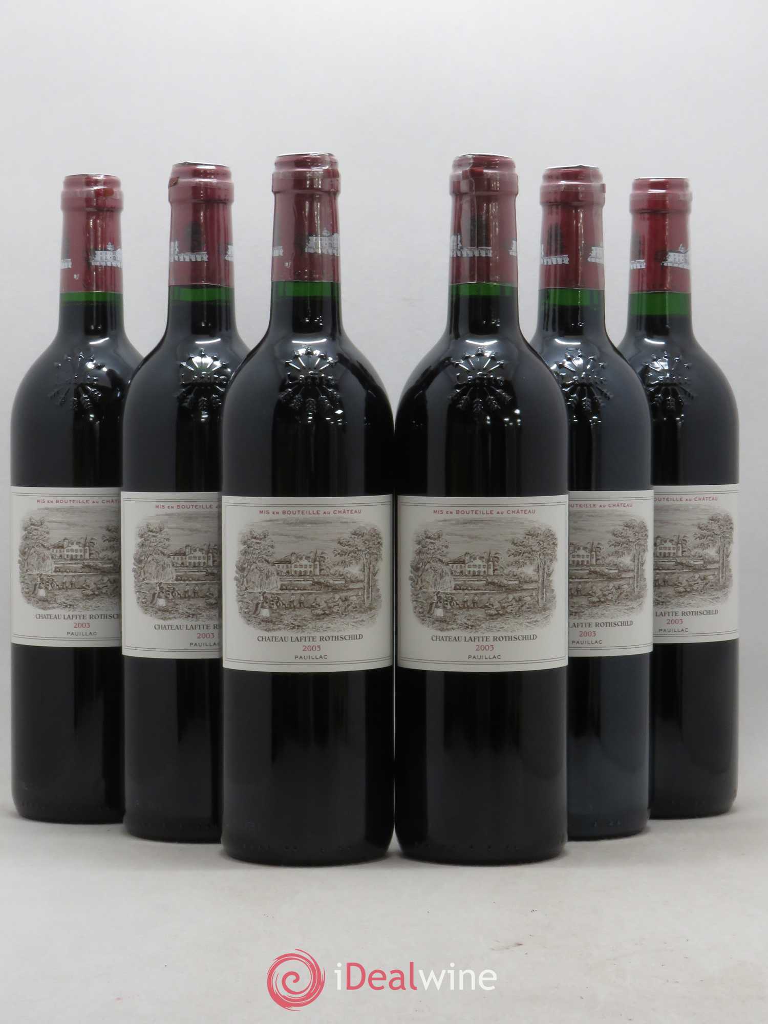 Château Lafite Rothschild 1er Grand Cru Classé 2003 - Lot de 6 bouteilles - 0