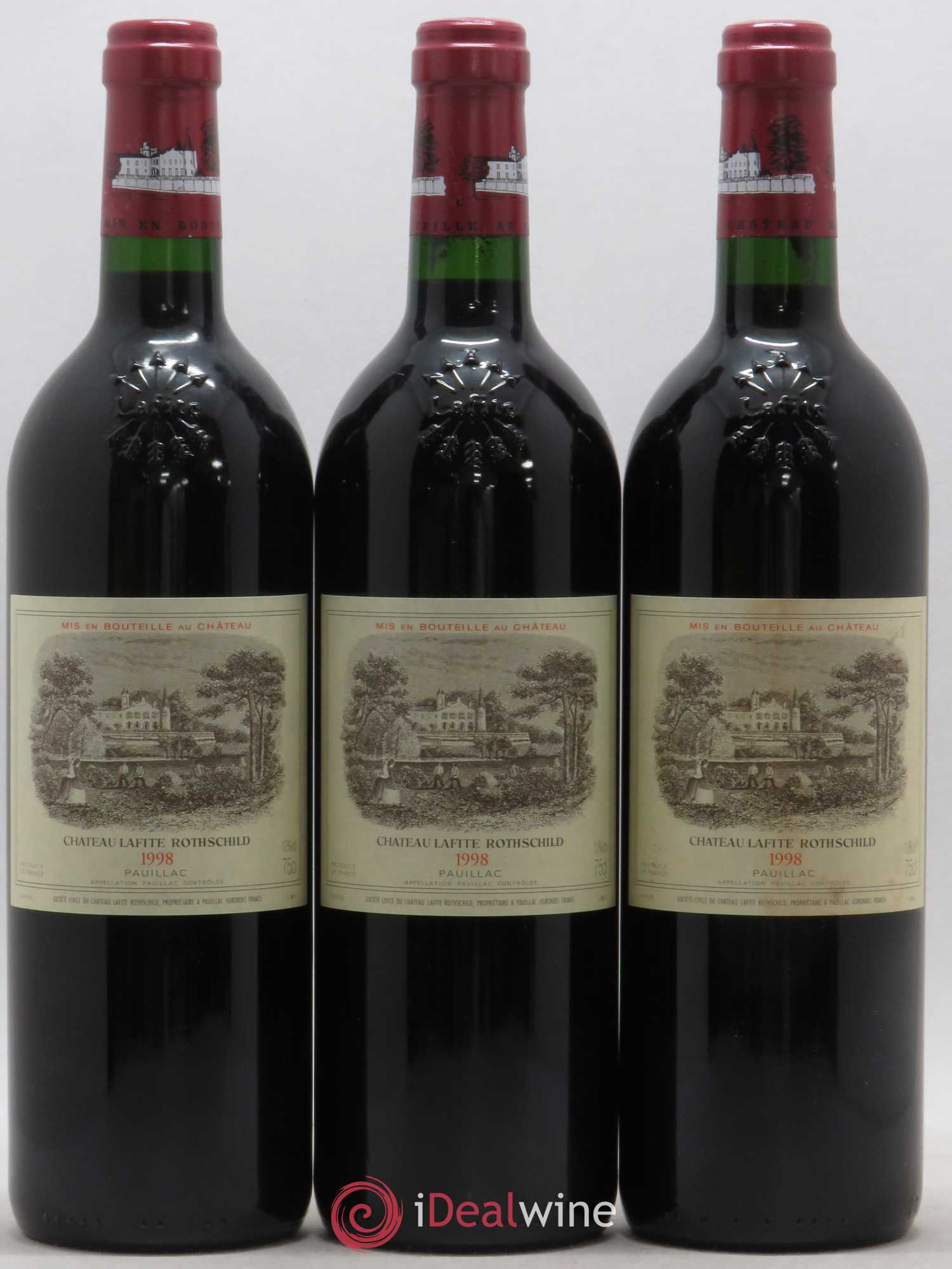 Château Lafite Rothschild 1er Grand Cru Classé (sans prix de réserve) 1998 - Lot de 6 bouteilles - 1