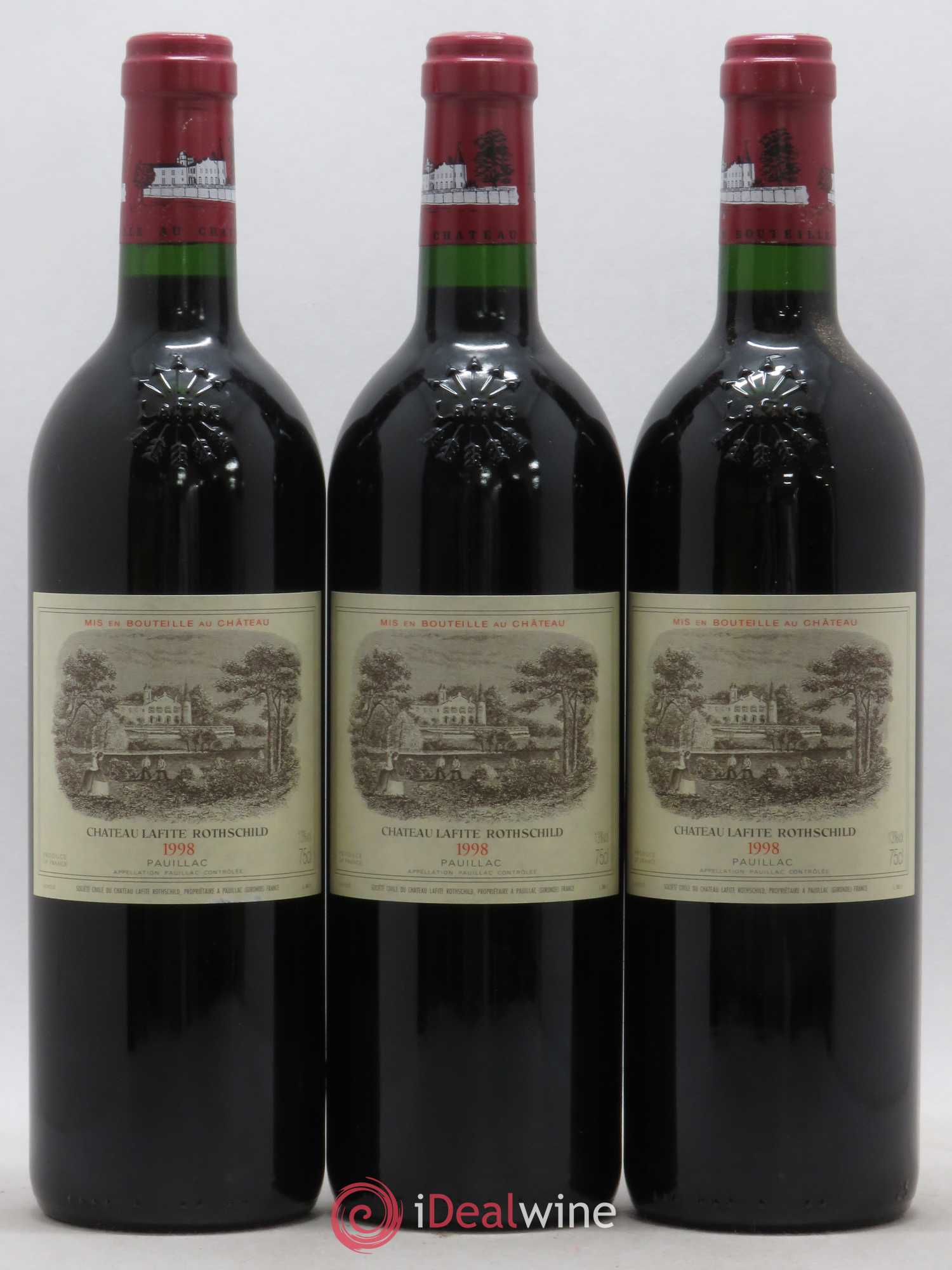 Château Lafite Rothschild 1er Grand Cru Classé (sans prix de réserve) 1998 - Lot de 6 bouteilles - 3