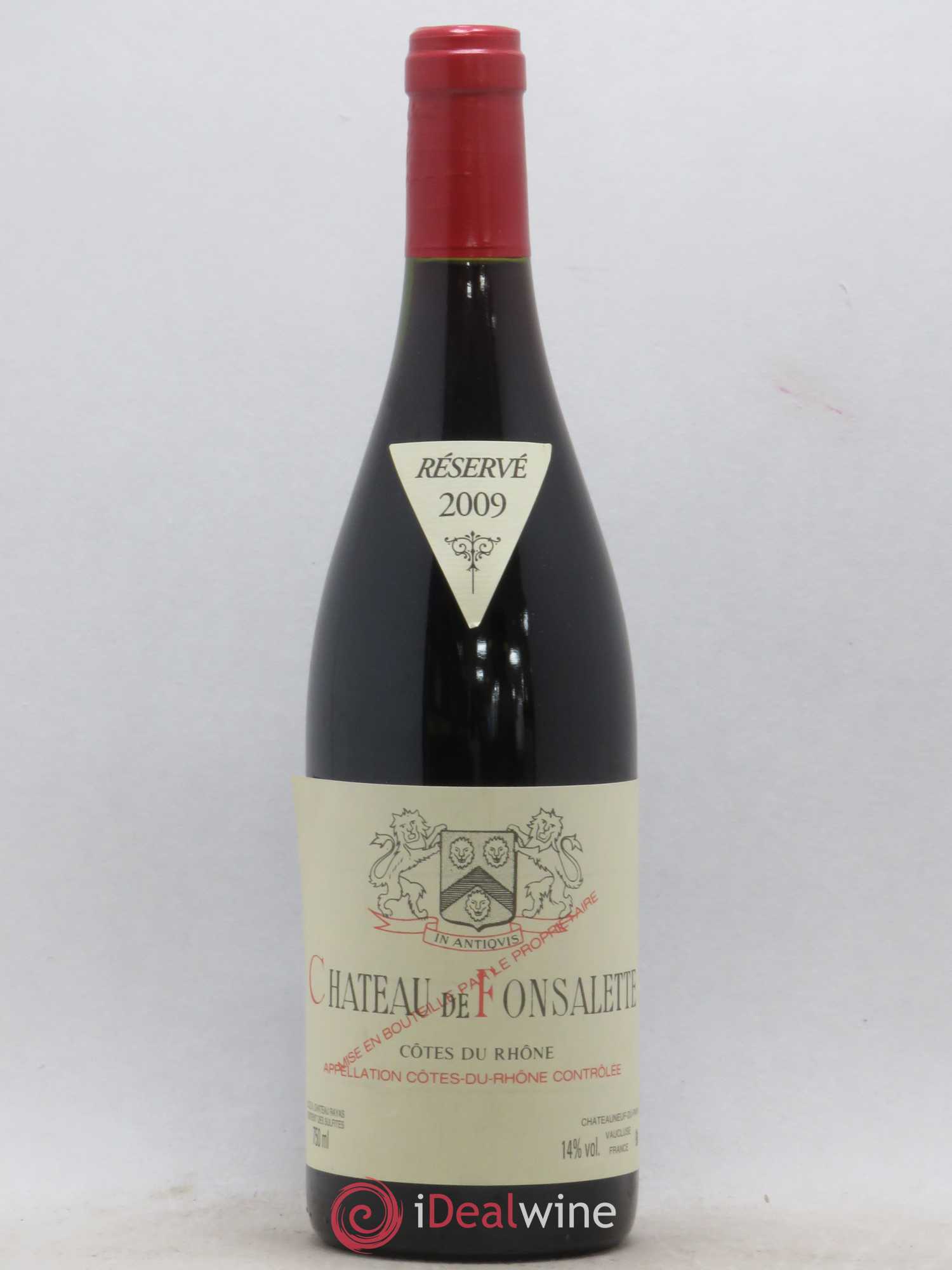 Côtes-du-Rhône Château de Fonsalette Emmanuel Reynaud 2009 - Lot de 1 bouteille - 0