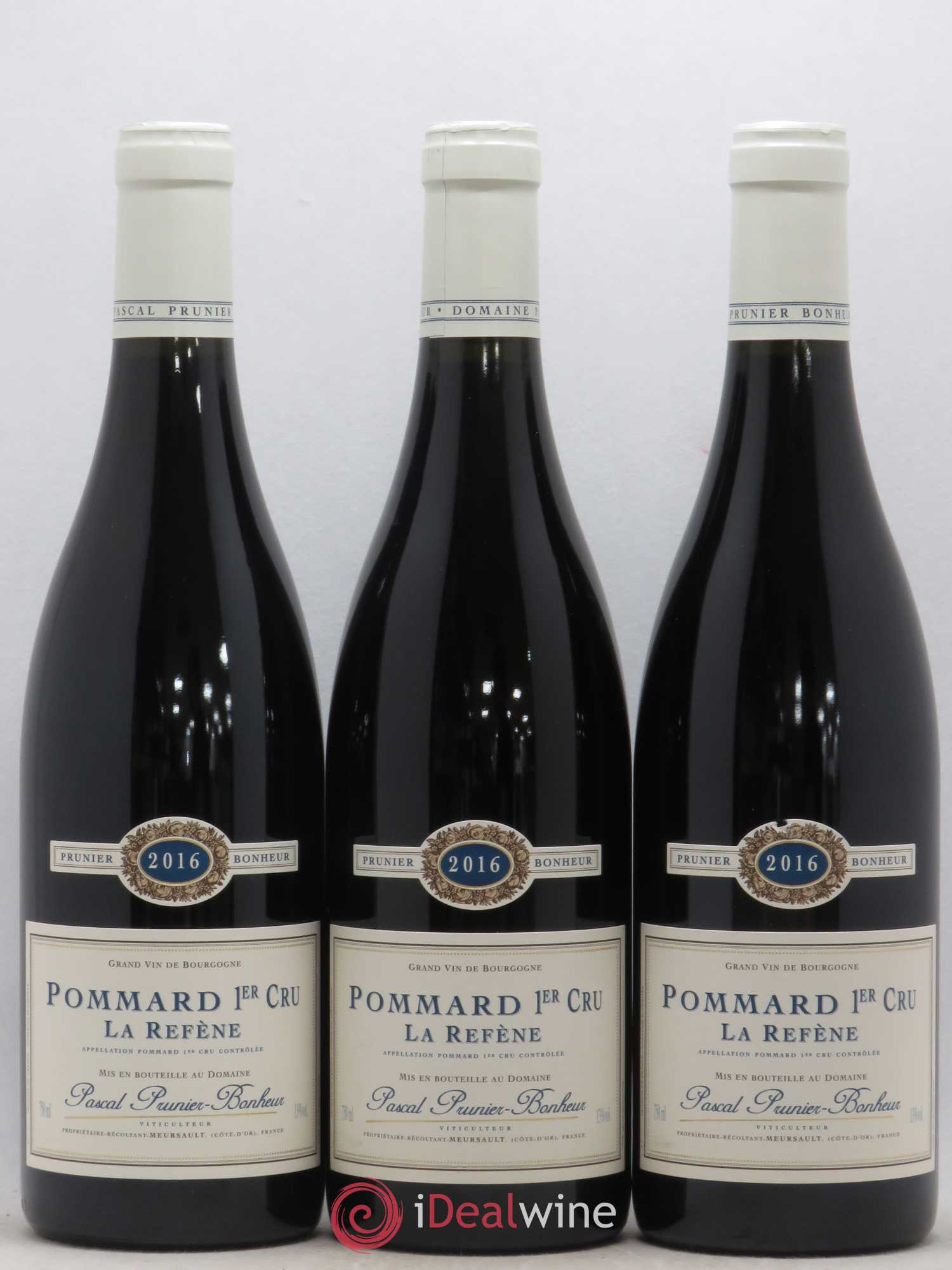 Pommard 1er Cru La Refene Prunier Bonheur 2016 - Lot de 3 bouteilles - 0
