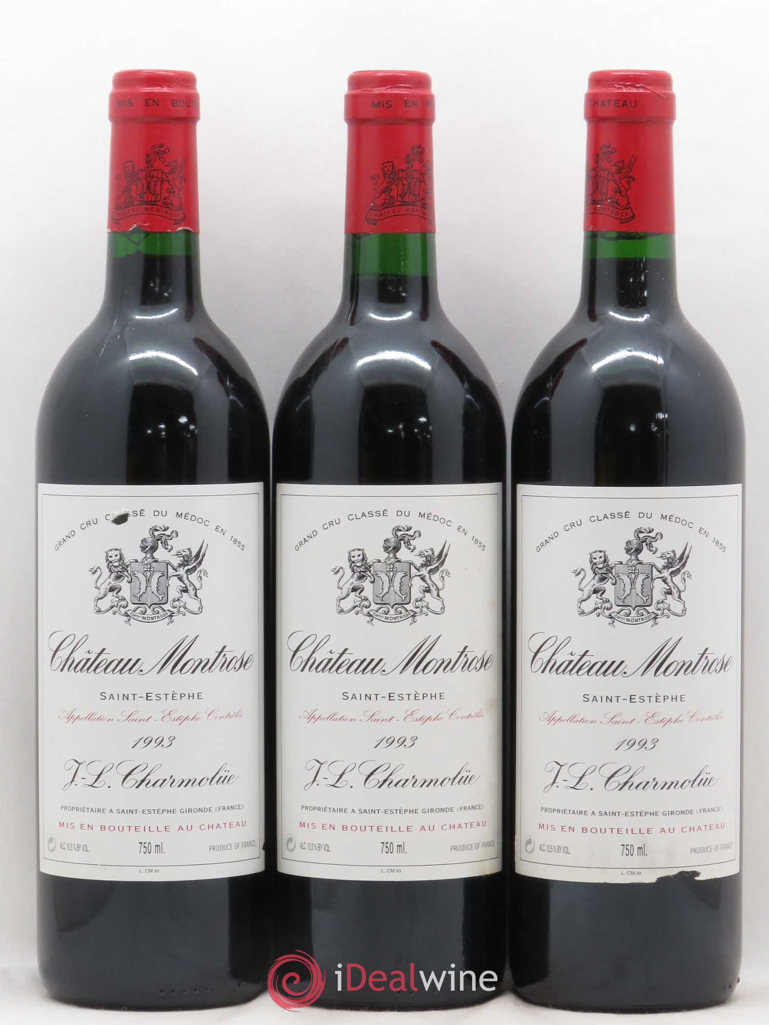 Château Montrose 2ème Grand Cru Classé 1993 - Lot de 6 bouteilles - 1