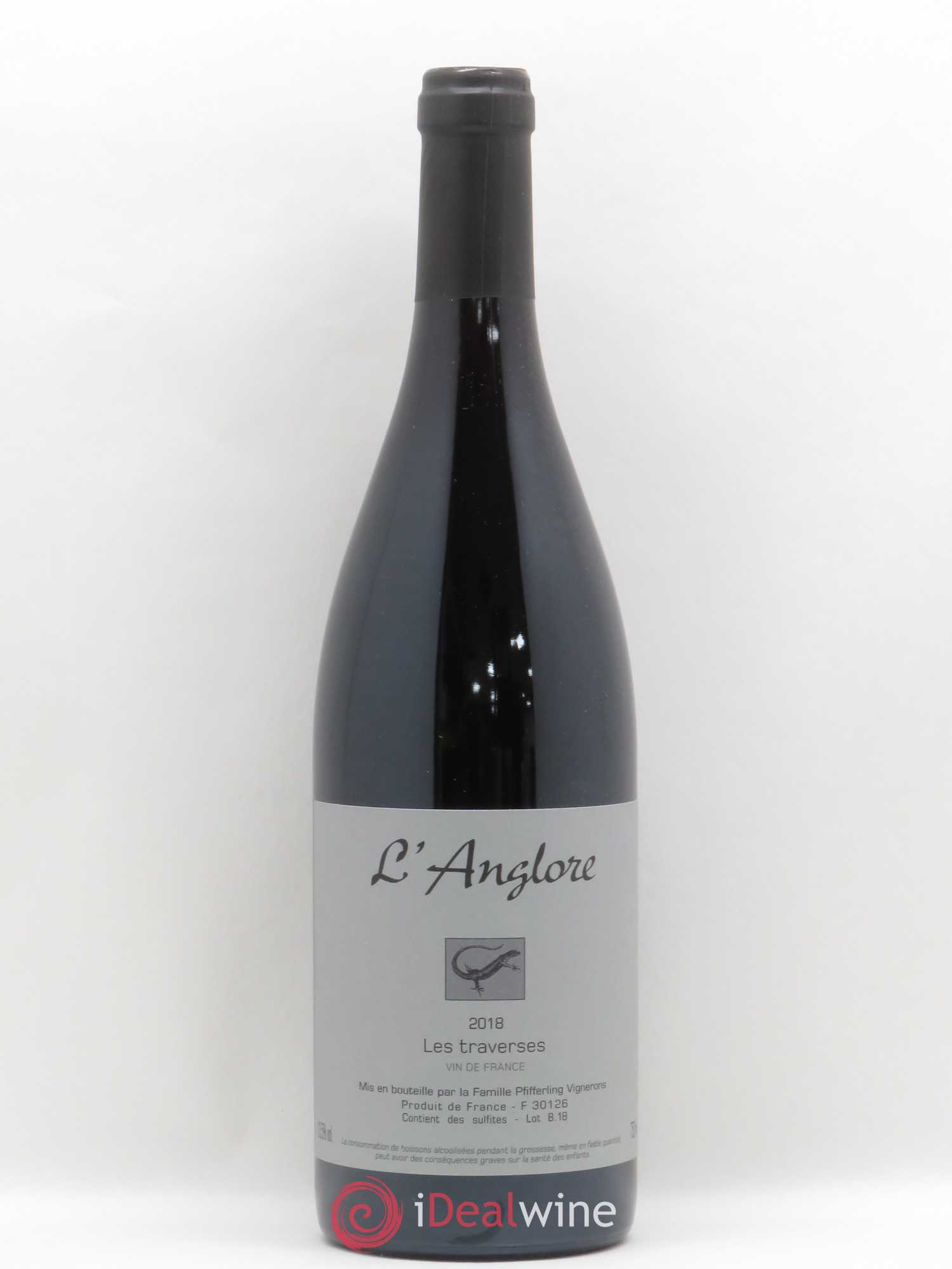 Vin de France Les Traverses L'Anglore (sans prix de réserve) 2018 - Lot de 1 bouteille - 0