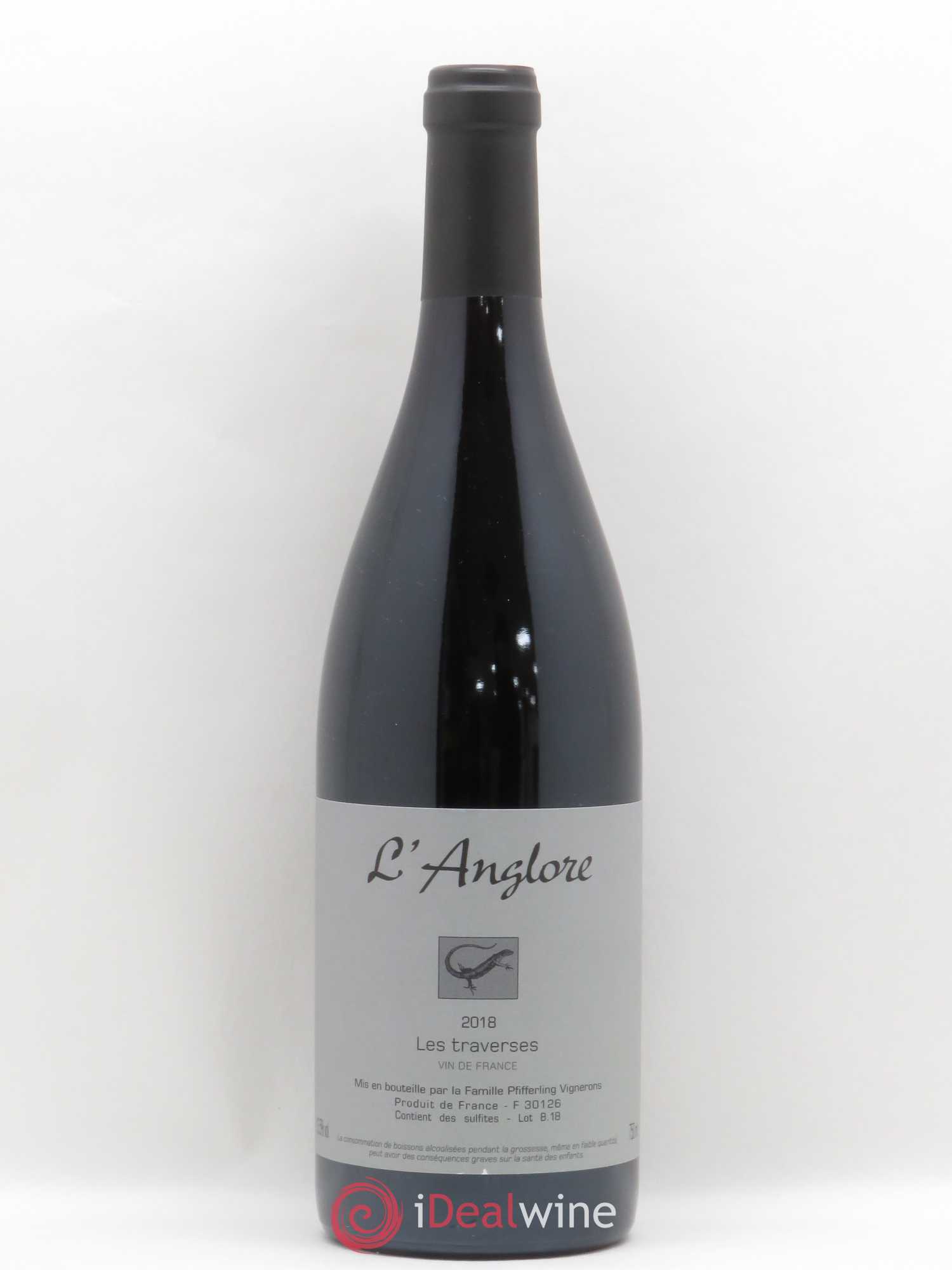 Vin de France Les Traverses L'Anglore (sans prix de réserve) 2018 - Lot de 1 bouteille - 0
