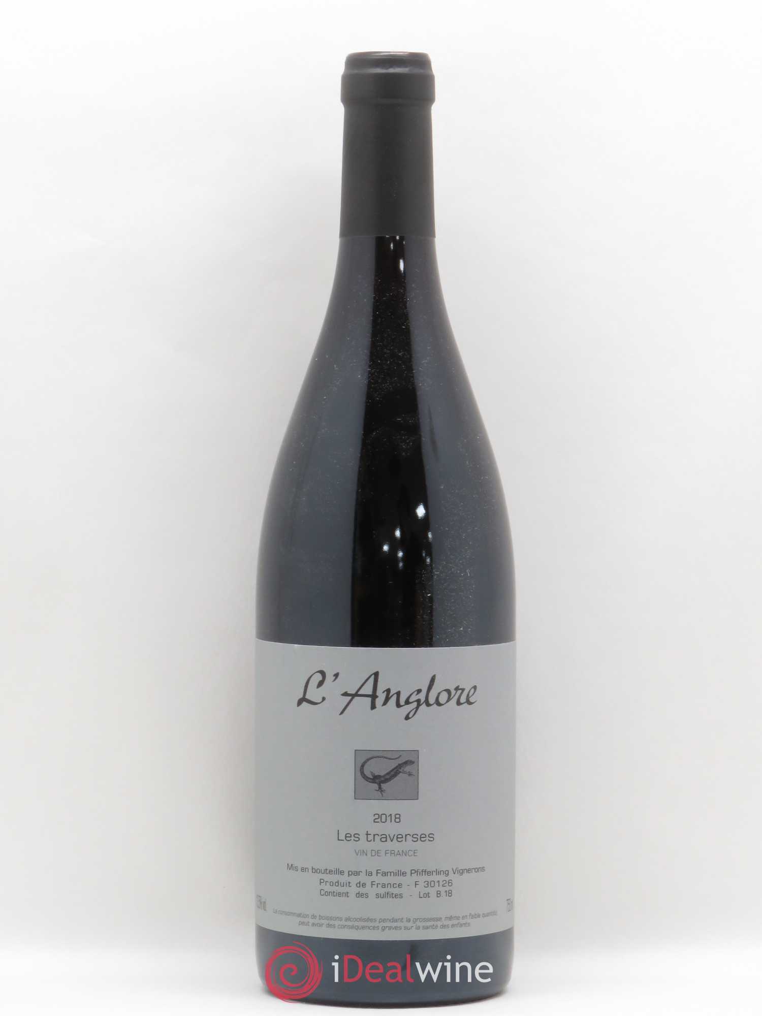 Vin de France Les Traverses L'Anglore (sans prix de réserve) 2018 - Lot de 1 bouteille - 0