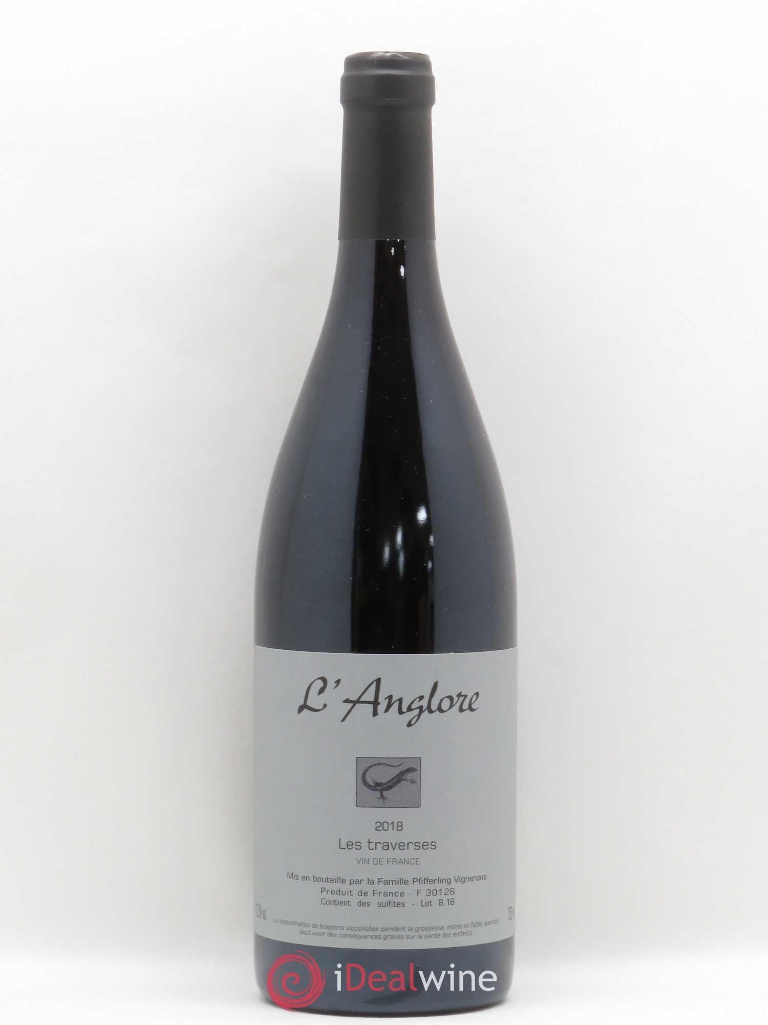 Vin de France Les Traverses L'Anglore (sans prix de réserve) 2018 - Lot de 1 bouteille - 0