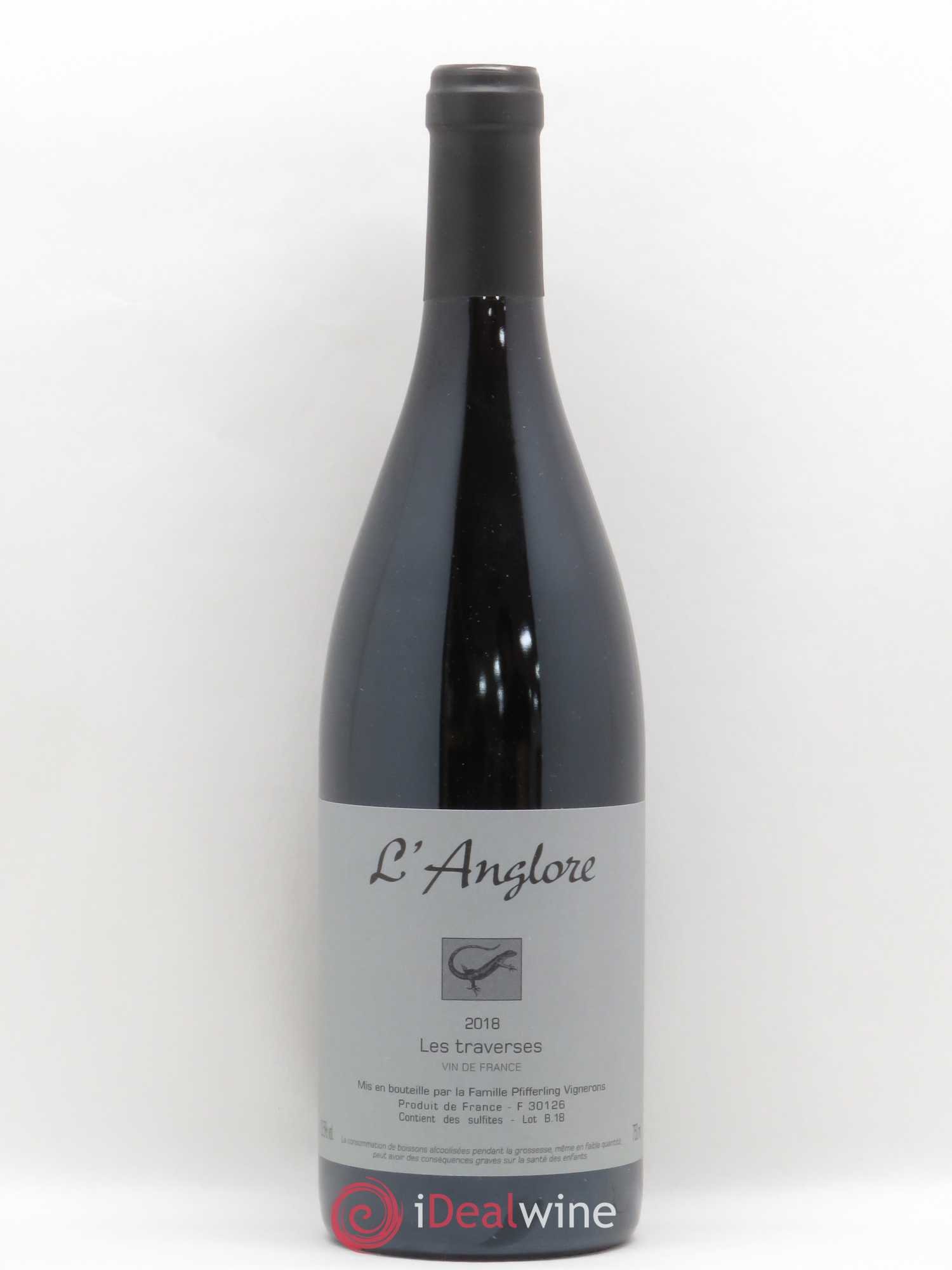 Vin de France Les Traverses L'Anglore (sans prix de réserve) 2018 - Lot de 1 bouteille - 0