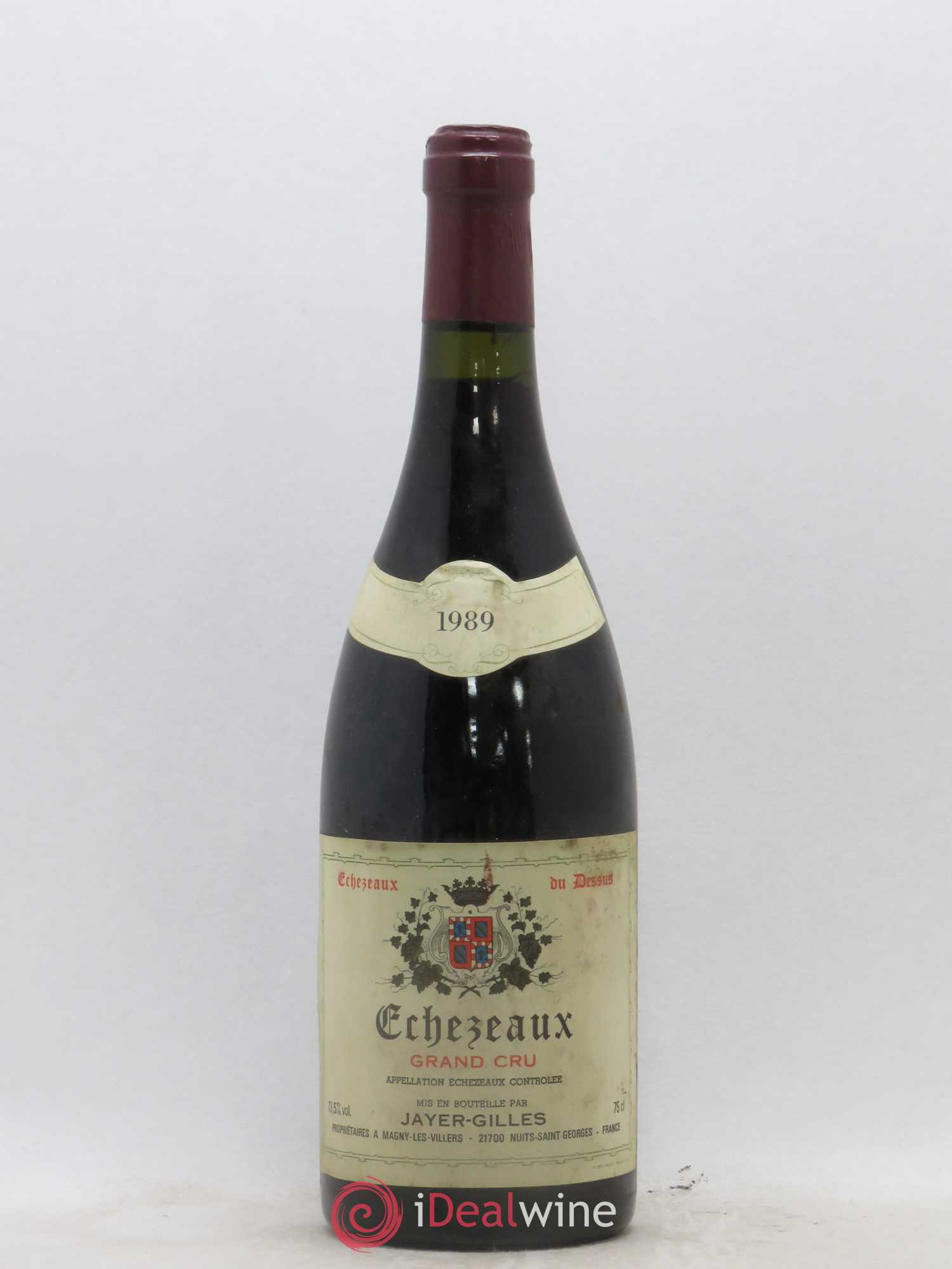 Echezeaux Grand Cru Du Dessus Hoffmann-Jayer (anciennement Jayer-Gilles) (sans prix de réserve) 1989 - Lot de 1 bouteille - 0
