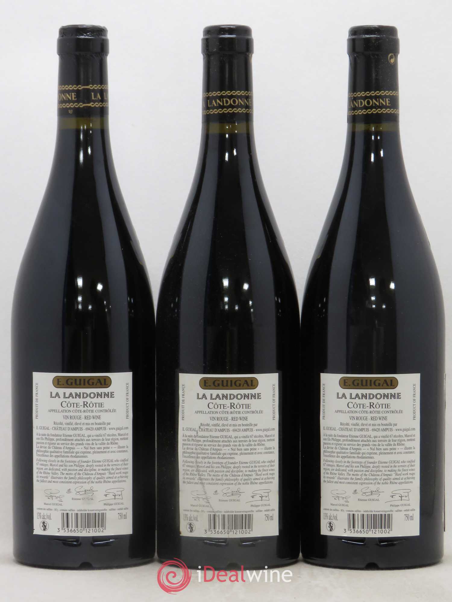 Côte-Rôtie La Landonne Guigal 2005 - Lot de 3 bouteilles - 1