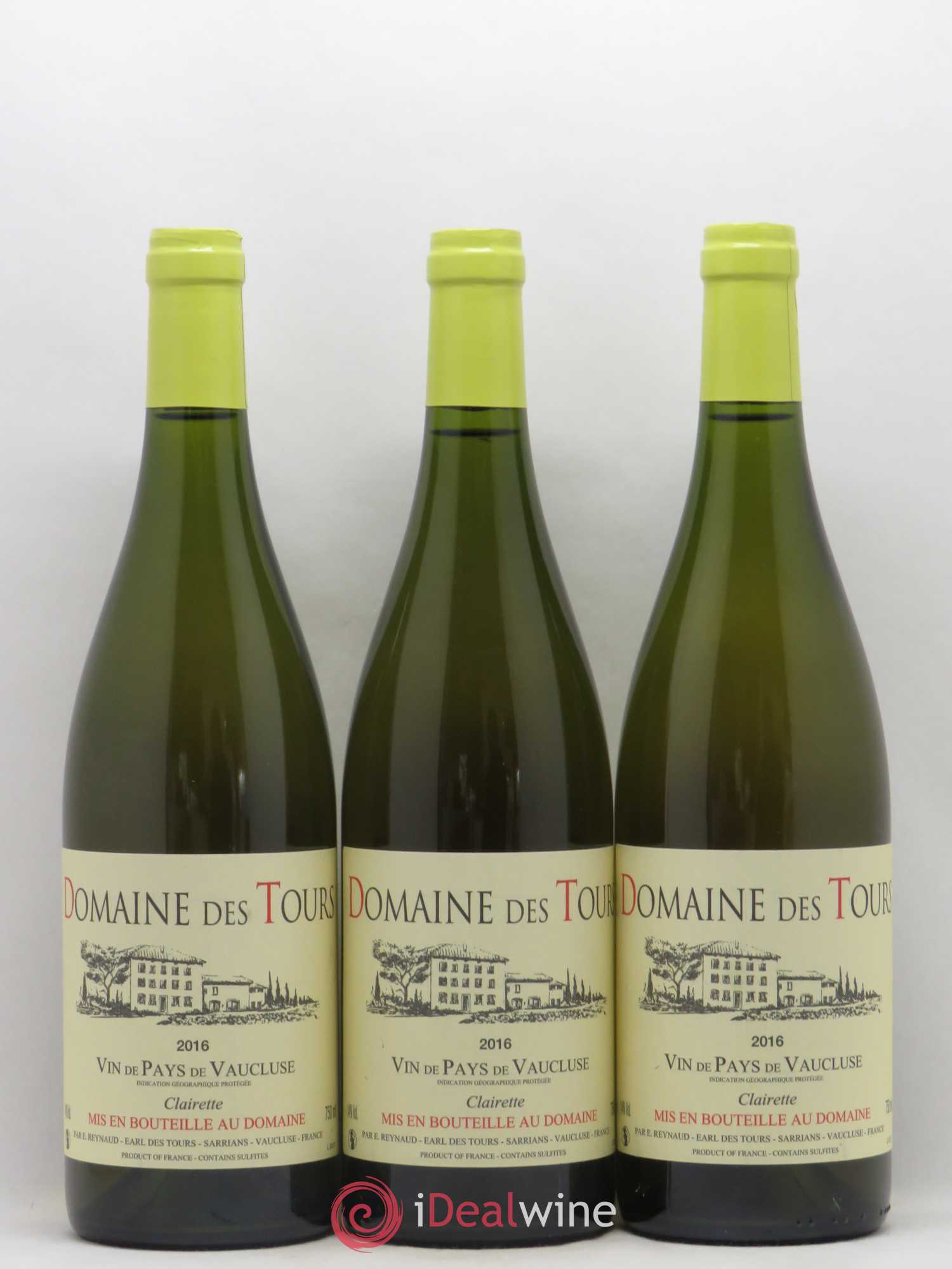 Vaucluse (Vin de Pays de Vaucluse) Domaine des Tours Emmanuel Reynaud (senza prezzo di riserva) 2016 - Lotto di 3 bottiglie - 0