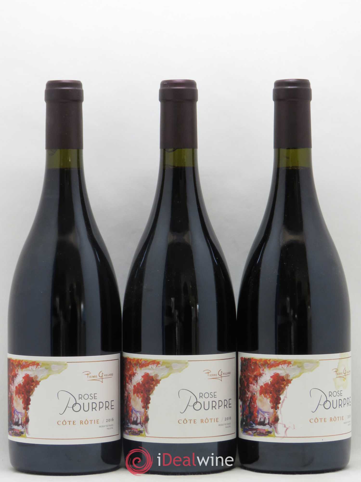 Côte-Rôtie Rose Pourpre Pierre Gaillard 2016 - Lot de 3 bouteilles - 0