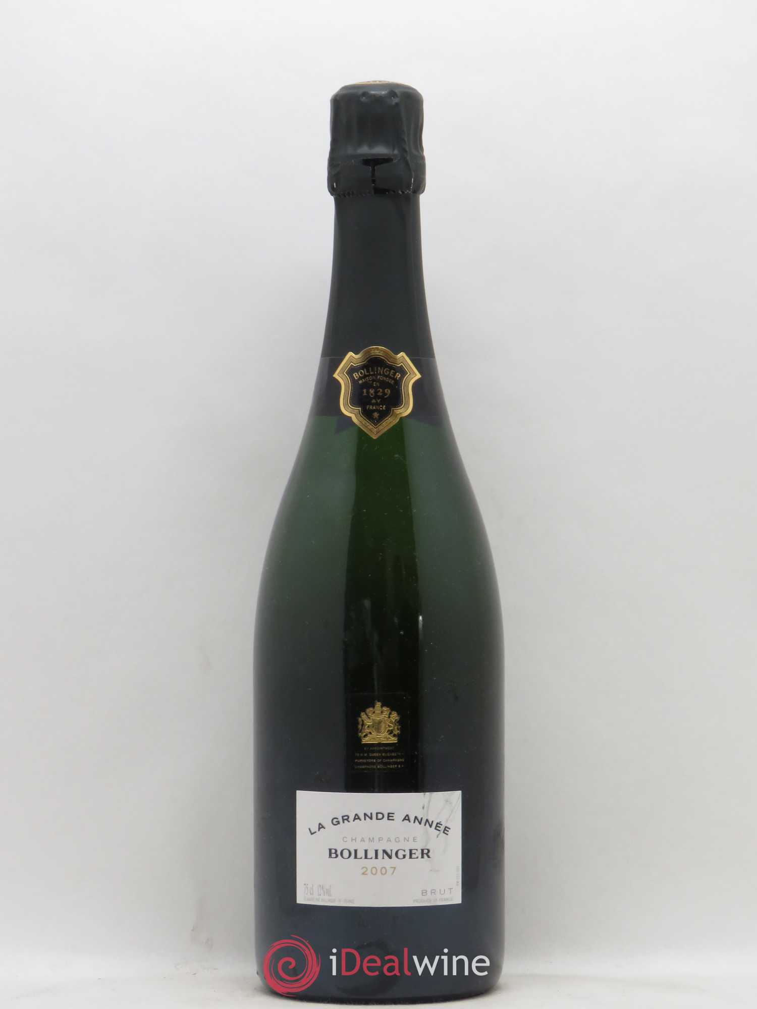 La Grande Année Brut Bollinger 2007 - Lot de 1 bouteille - 0