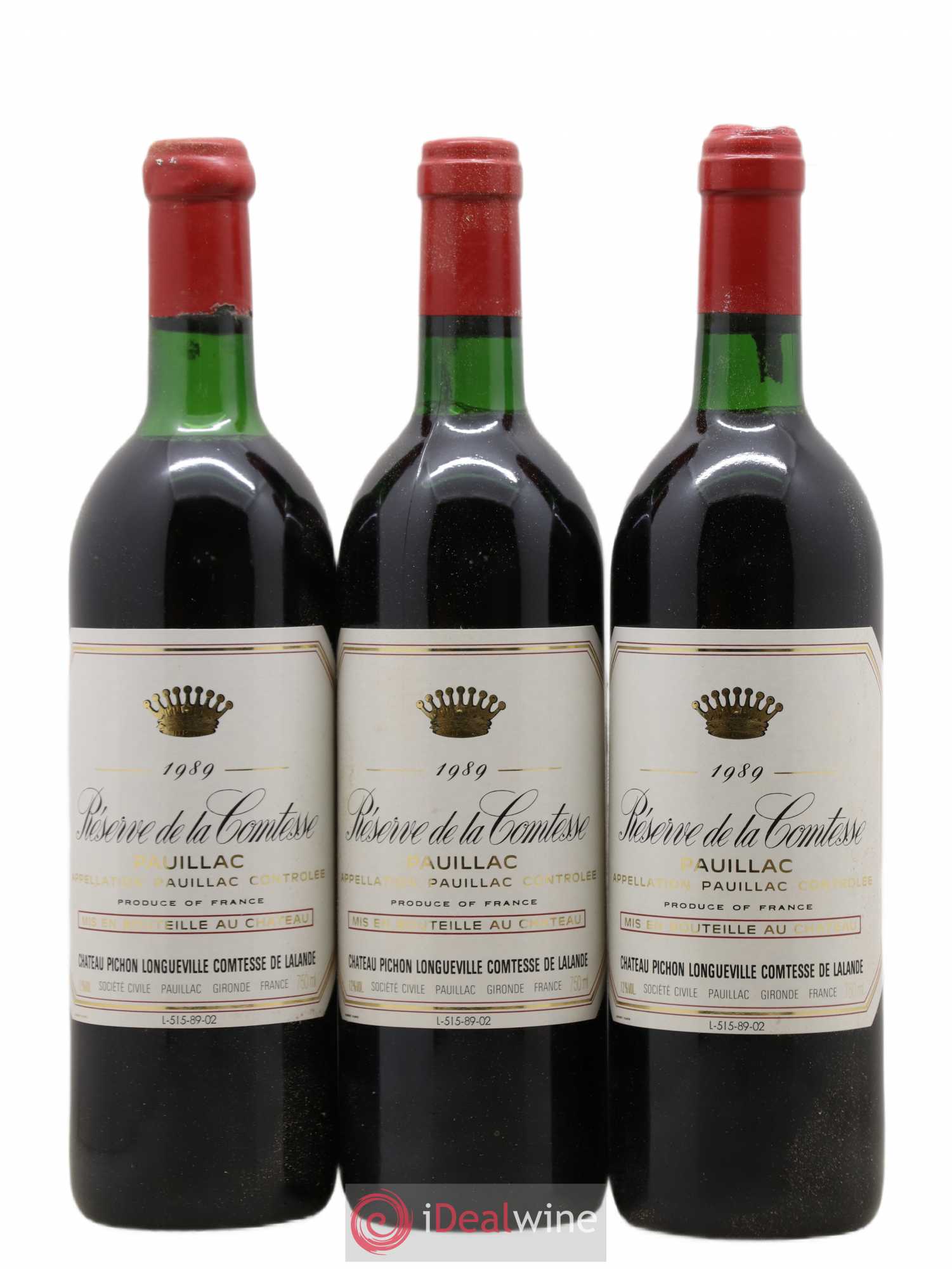 Réserve de la Comtesse Second Vin 1989 - Lot de 12 bouteilles - 4