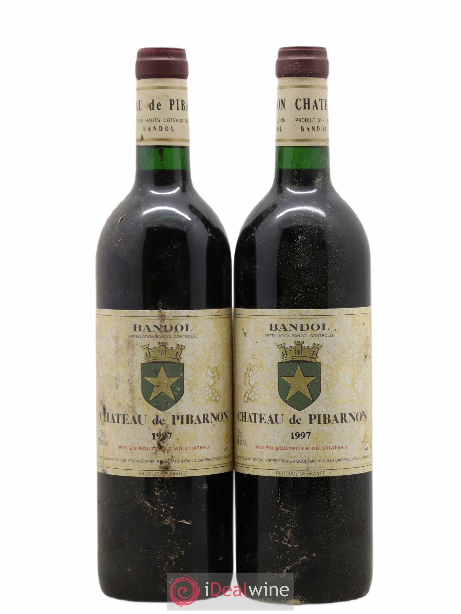 Bandol Château de Pibarnon Comte de Saint-Victor 1997 - Lot de 2 bouteilles - 0