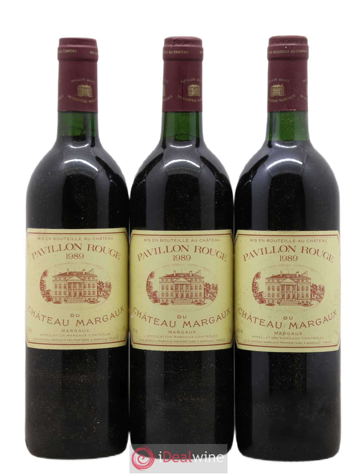 Pavillon Rouge du Château Margaux Second Vin 1989 - Lot de 3 bouteilles - 0