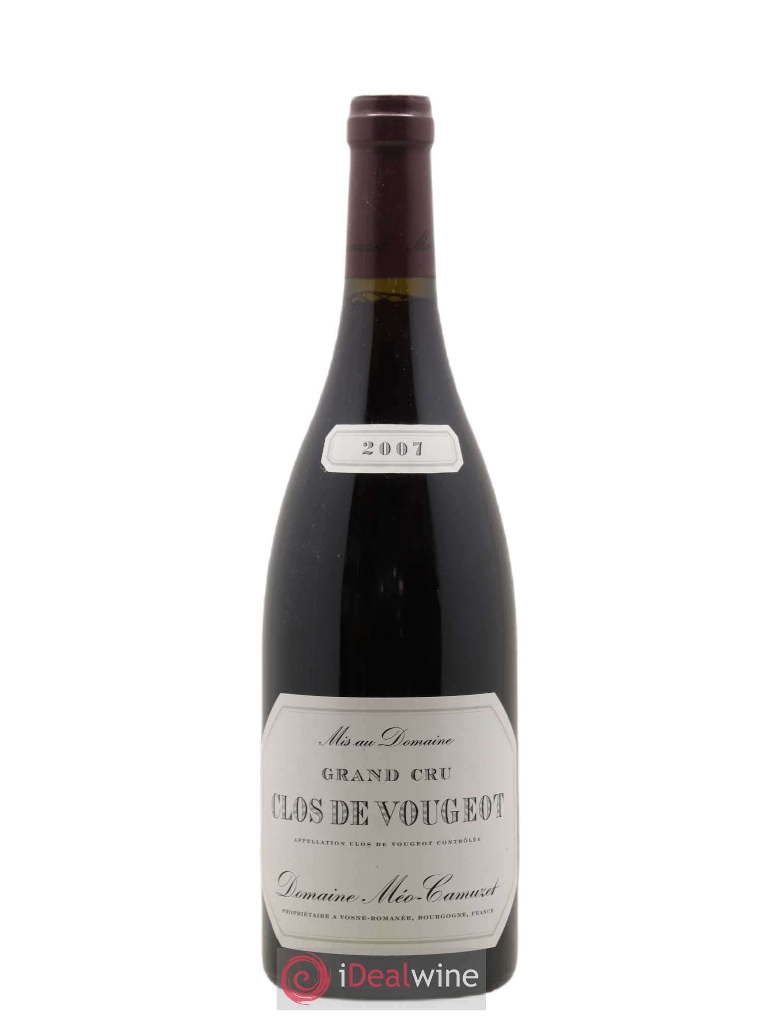 Clos de Vougeot Grand Cru Méo-Camuzet (Domaine) 2007 - Lot de 1 bouteille - 0