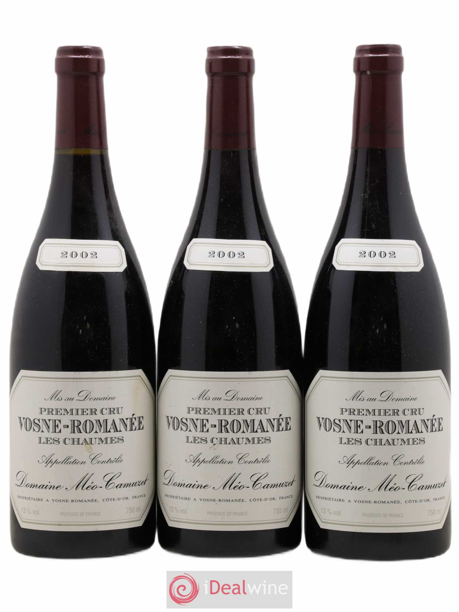 Vosne-Romanée 1er Cru Les Chaumes Méo-Camuzet (Domaine) 2002 - Lot de 3 bouteilles - 0