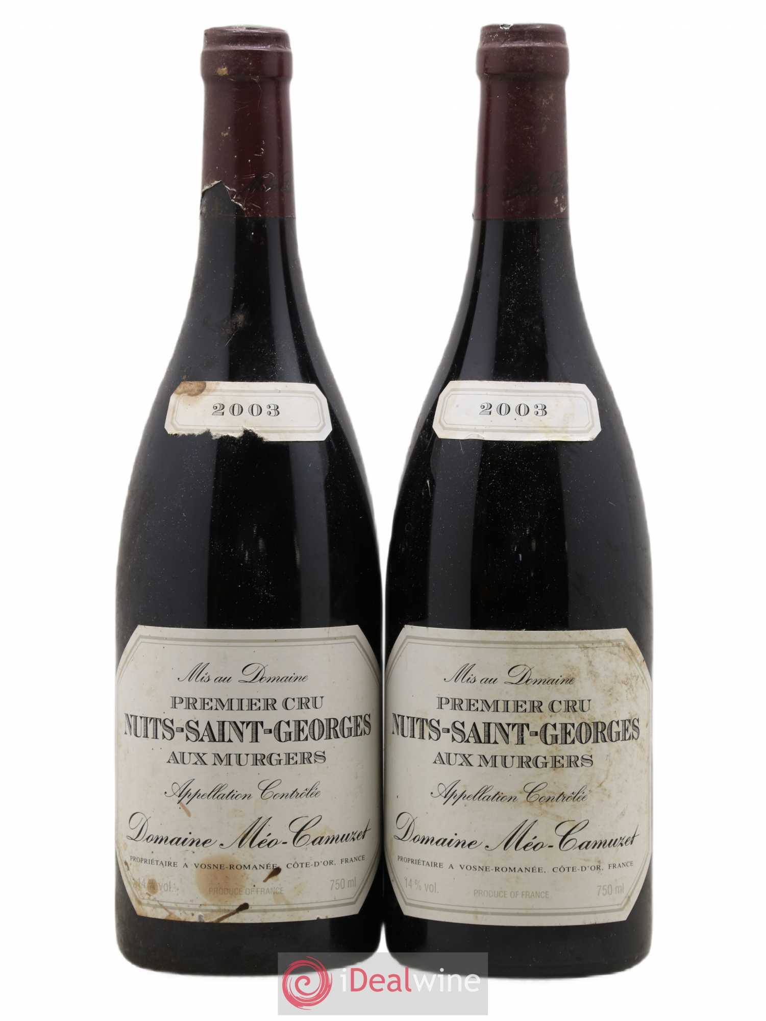 Nuits-Saint-Georges 1er Cru Aux Murgers Méo-Camuzet (Domaine) 2003 - Lot de 2 bouteilles - 0