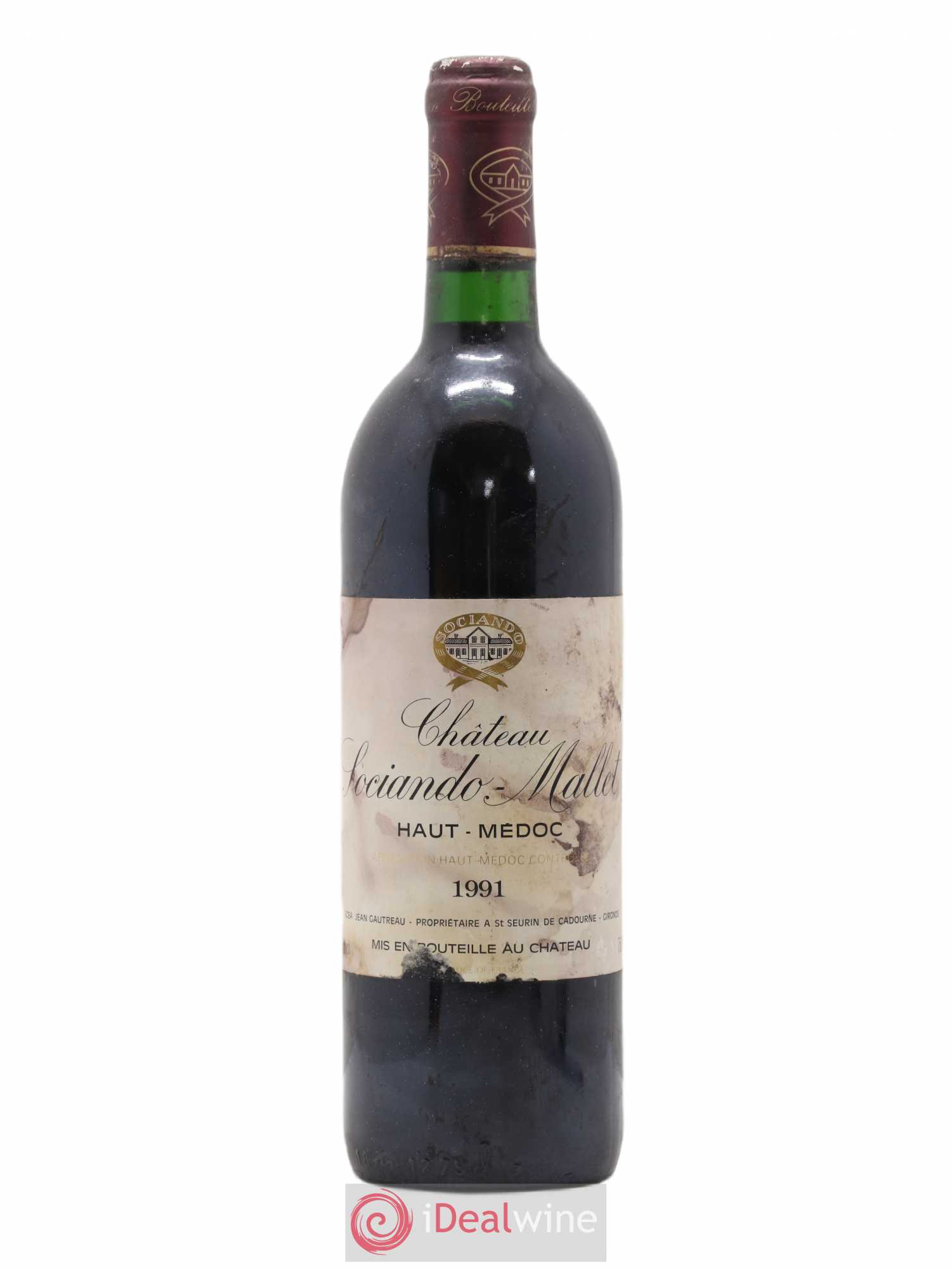 Château Sociando Mallet (sans prix de réserve) 1991 - Lot de 1 bouteille - 0