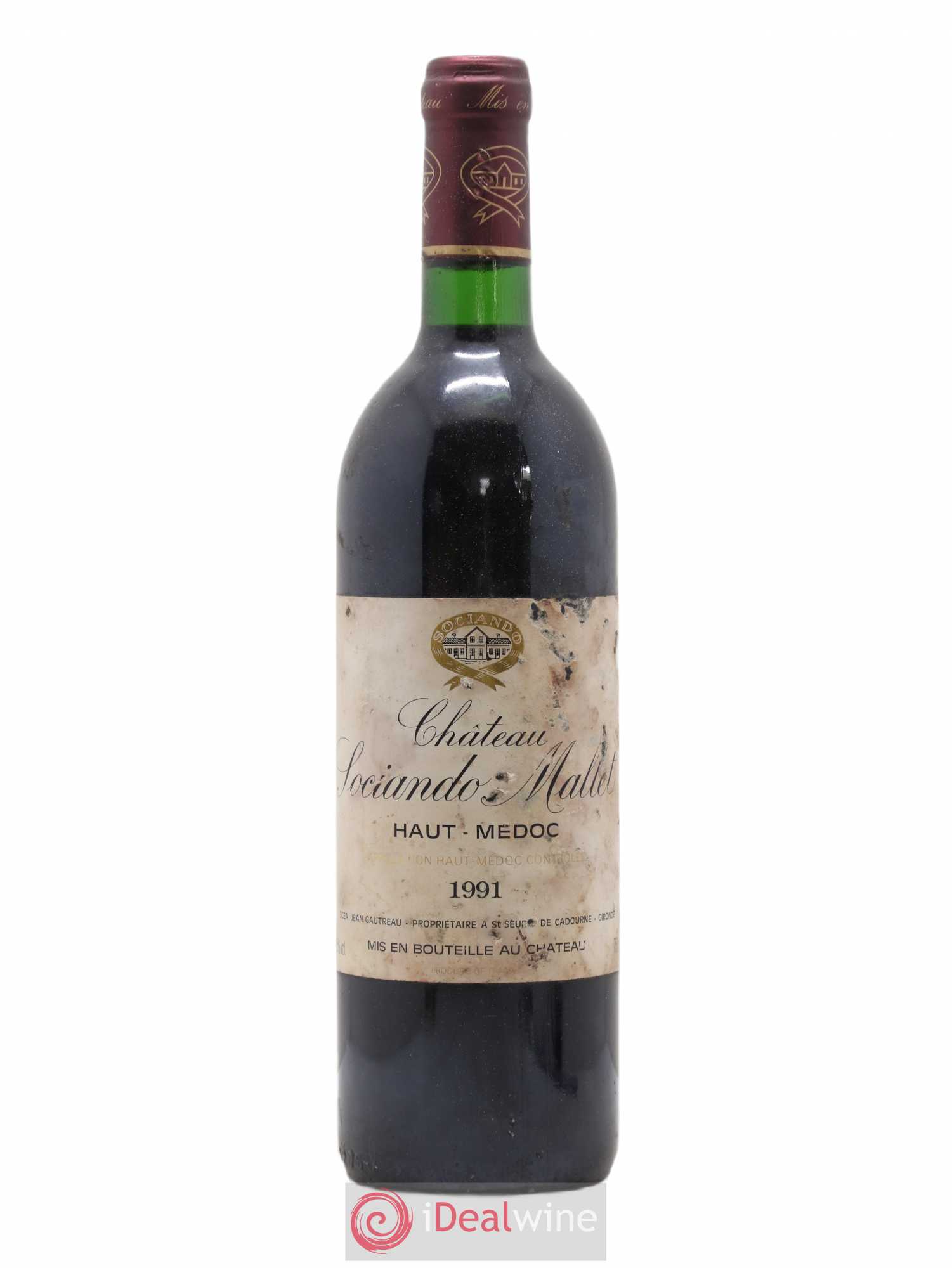 Château Sociando Mallet (sans prix de réserve) 1991 - Lot de 1 bouteille - 0
