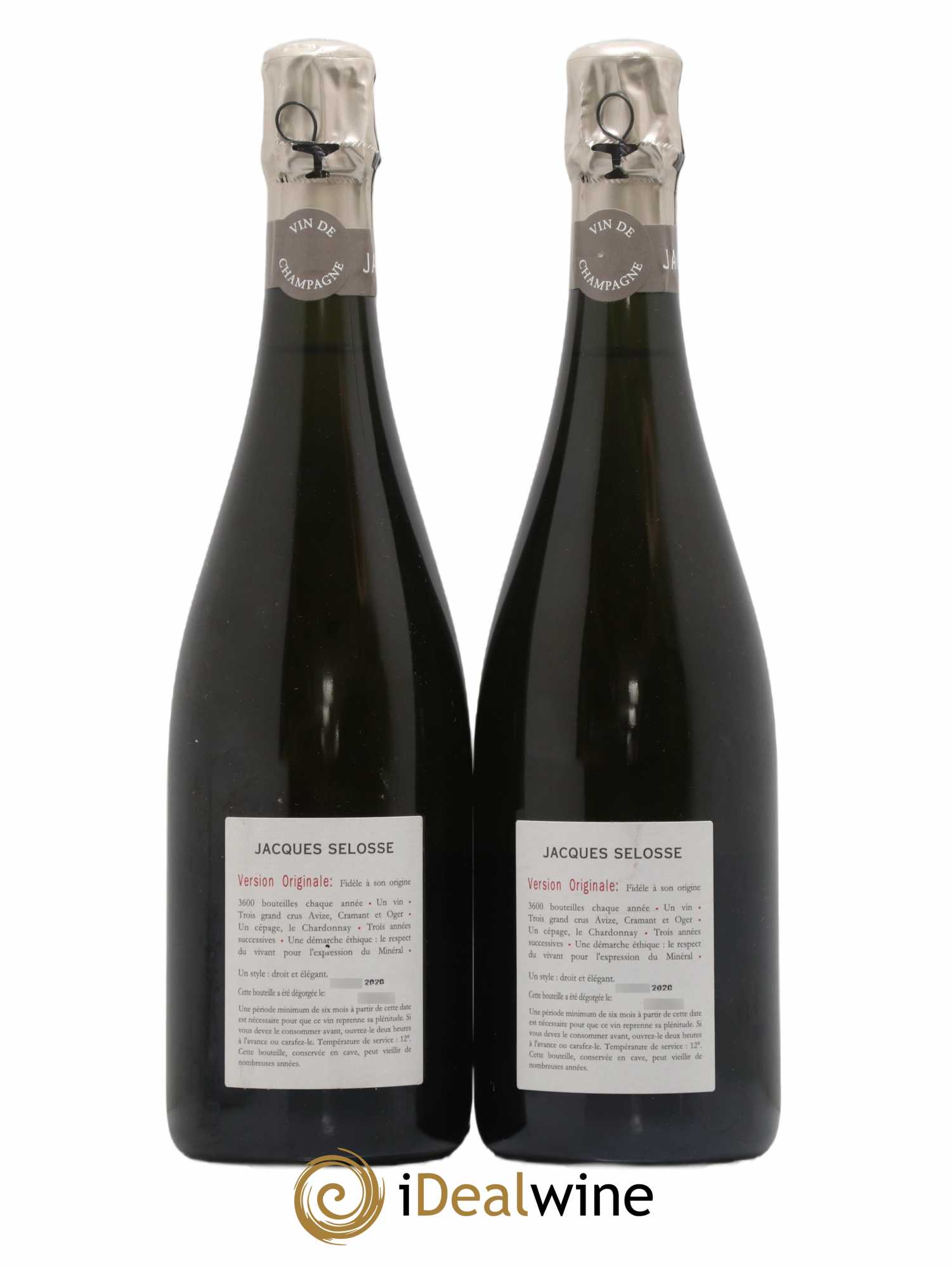 Version Originale Jacques Selosse - Lot de 2 bouteilles - 1