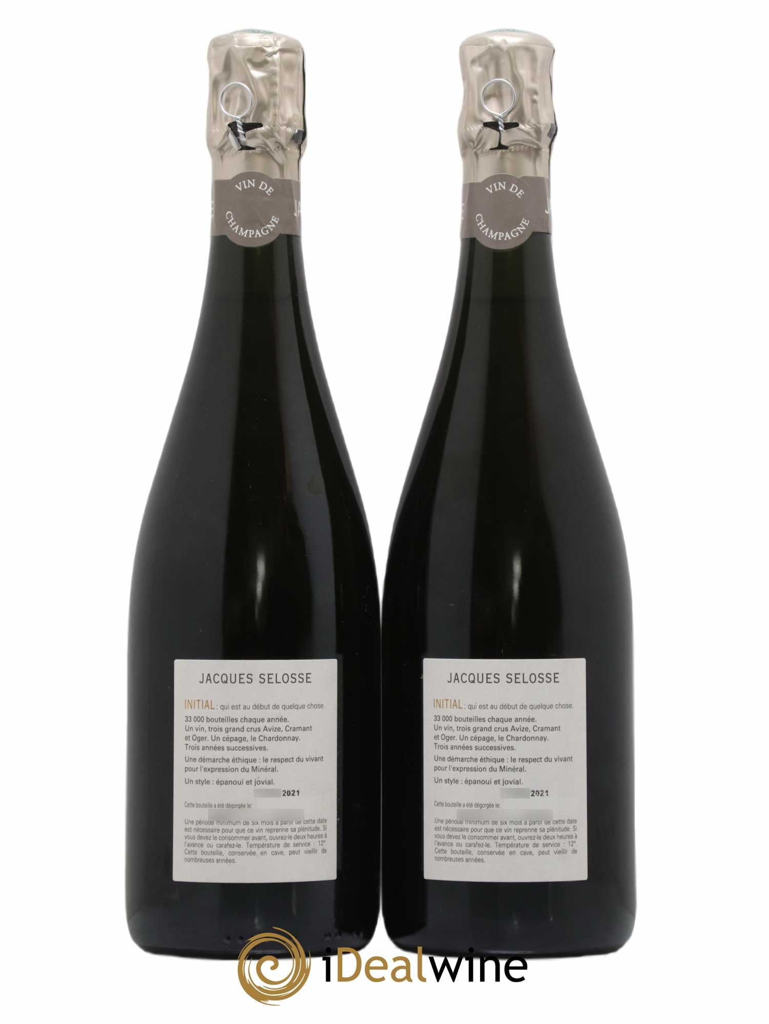 Initial Brut Jacques Selosse - Lot de 2 bouteilles - 1