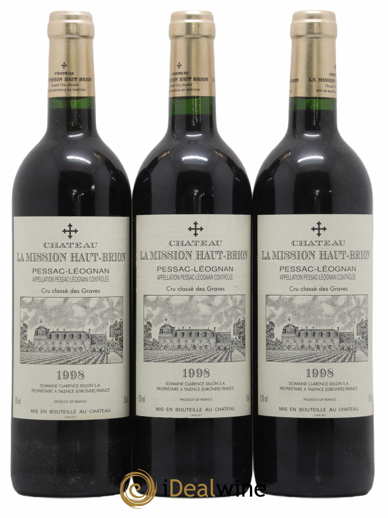 Château la Mission Haut-Brion Cru Classé de Graves 1998 - Lot de 12 bouteilles - 3