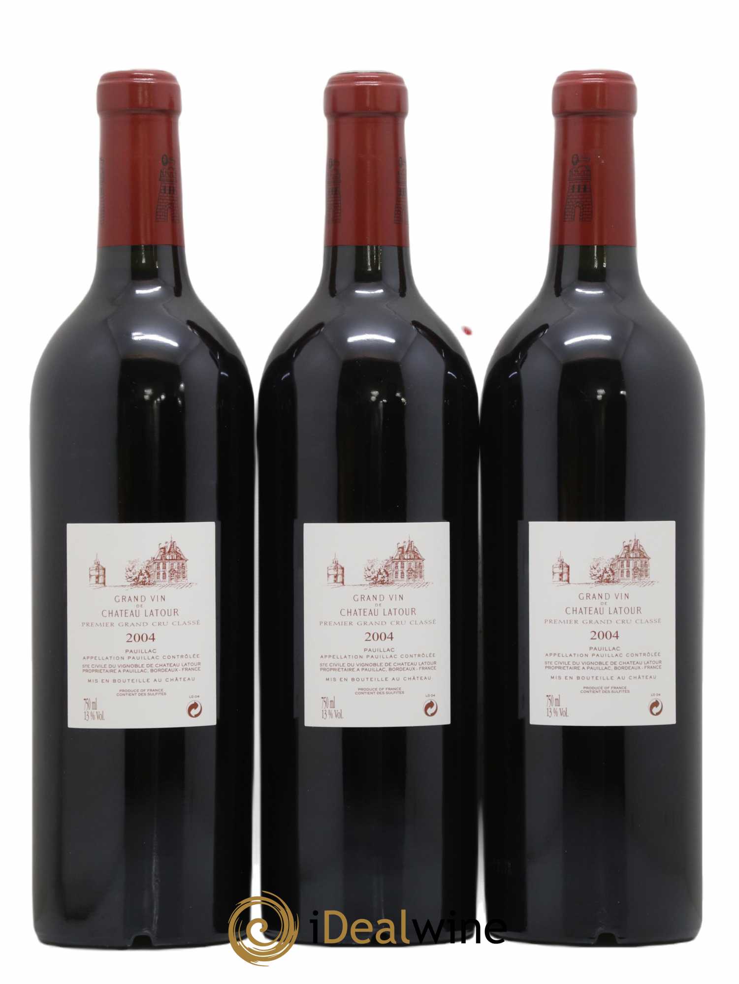 Château Latour 1er Grand Cru Classé (sans prix de réserve) 2004 - Lot de 3 bouteilles - 1