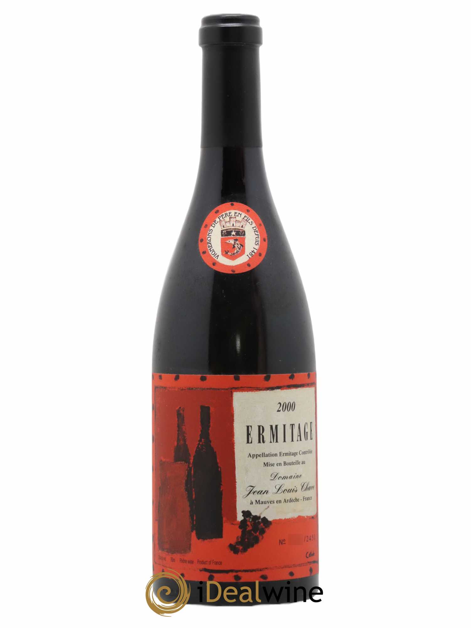 Hermitage Ermitage Cuvée Cathelin Jean-Louis Chave 2000 - Lot de 1 bouteille - 0