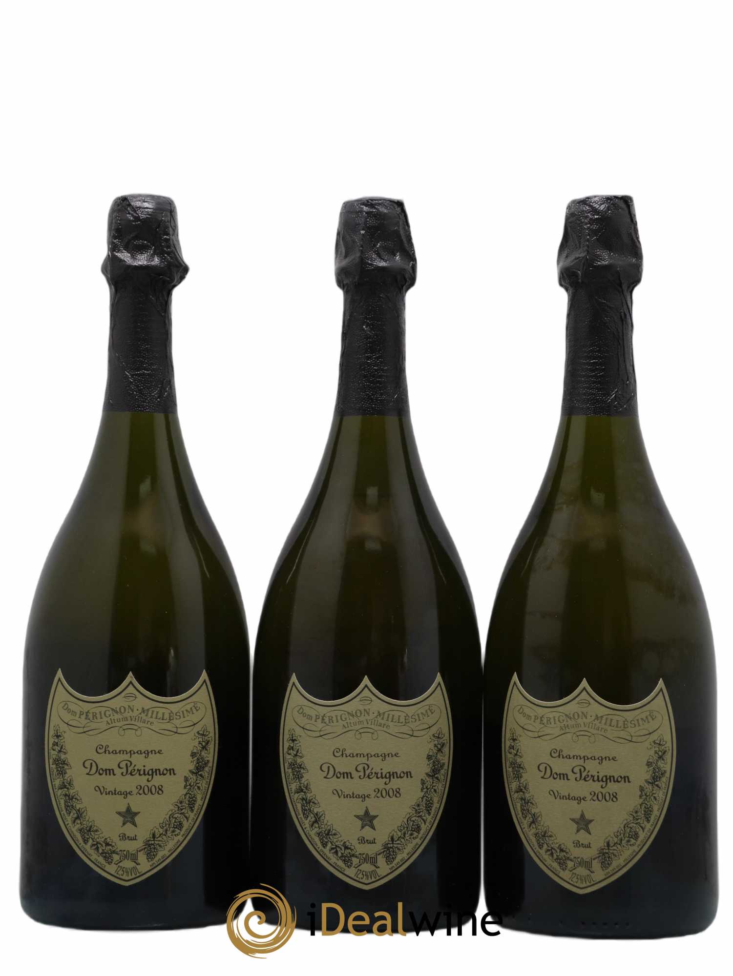 Brut Dom Pérignon 2008 - Lot de 3 bouteilles - 0