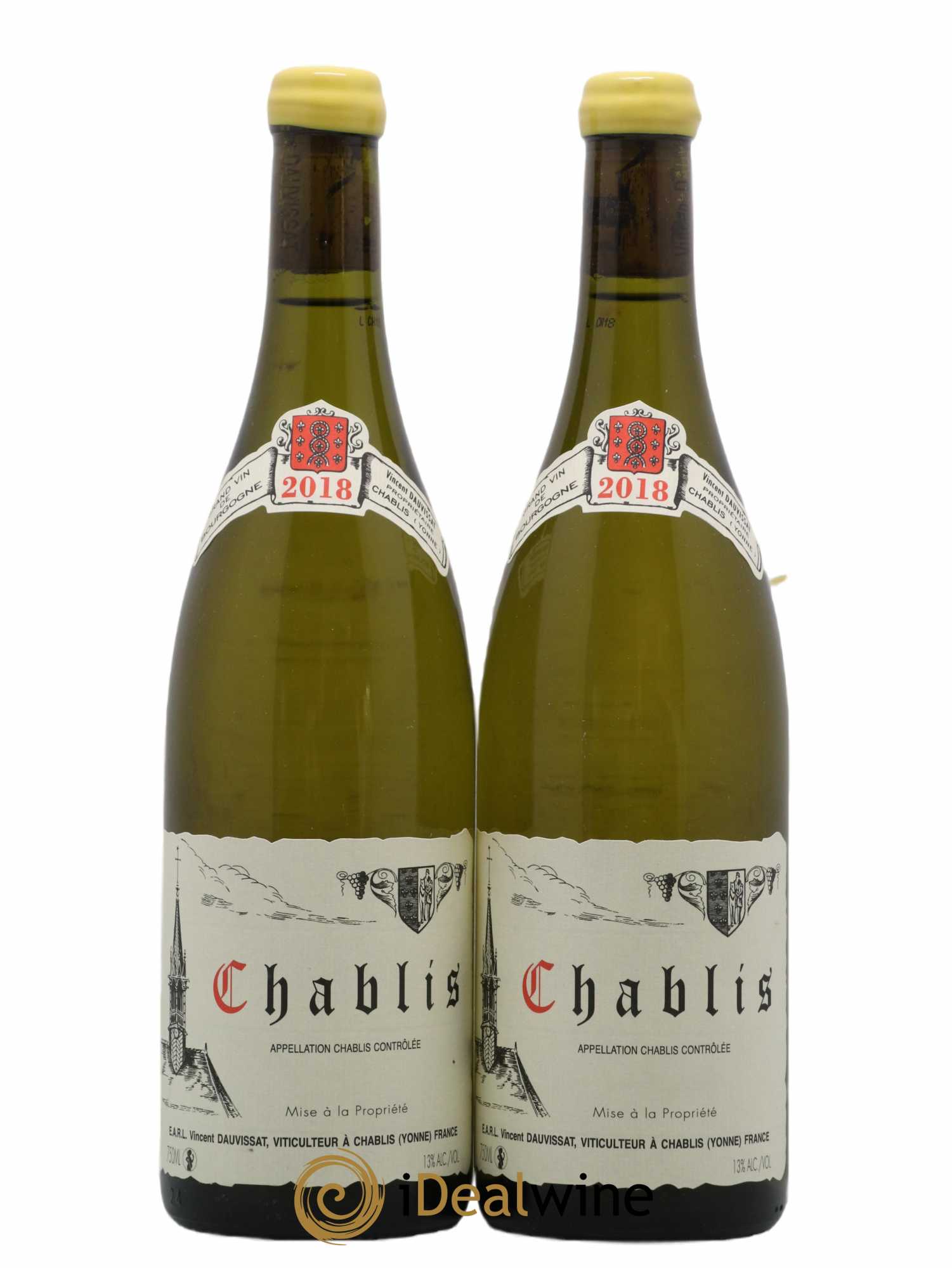 Chablis Vincent Dauvissat (Domaine) 2018 - Posten von 2 Flaschen - 0