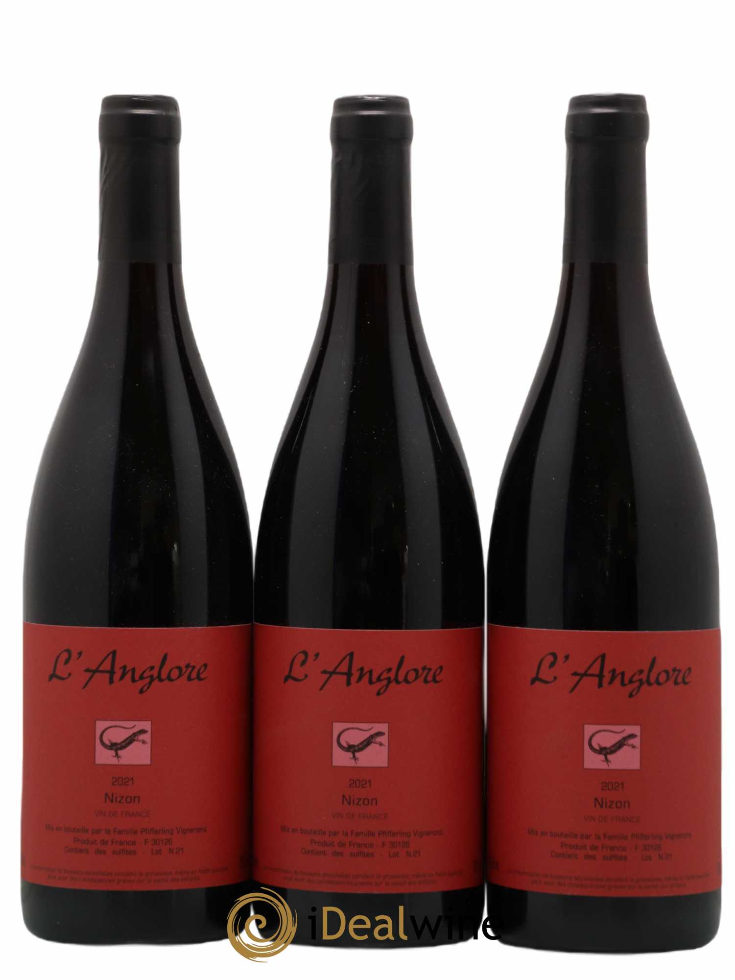 Vin de France Nizon L'Anglore 2021 - Lot de 3 bouteilles - 0
