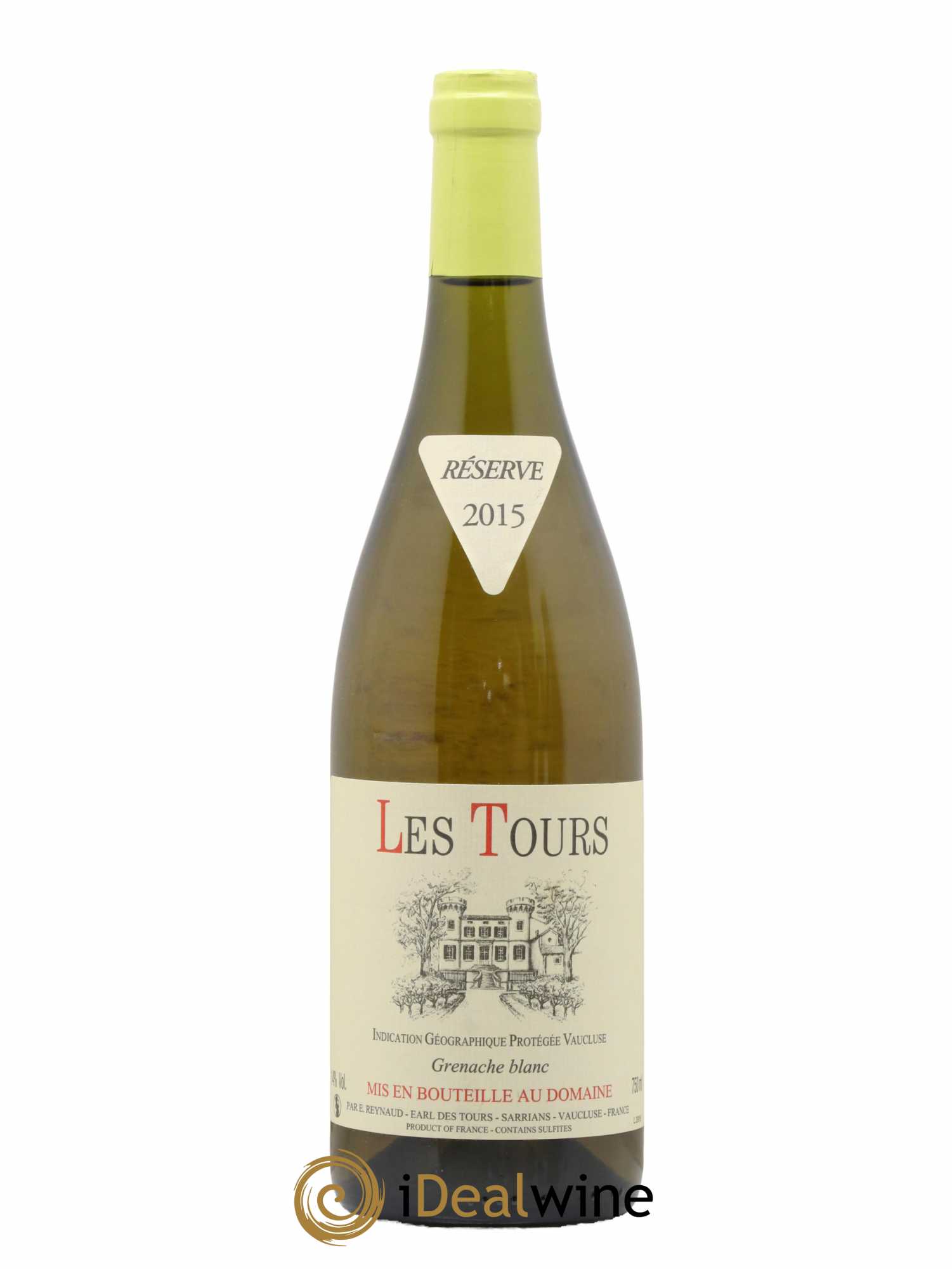 Vaucluse (Vin de Pays de Vaucluse) Les Tours Grenache Blanc Emmanuel Reynaud 2015 - Lot de 1 bouteille - 0