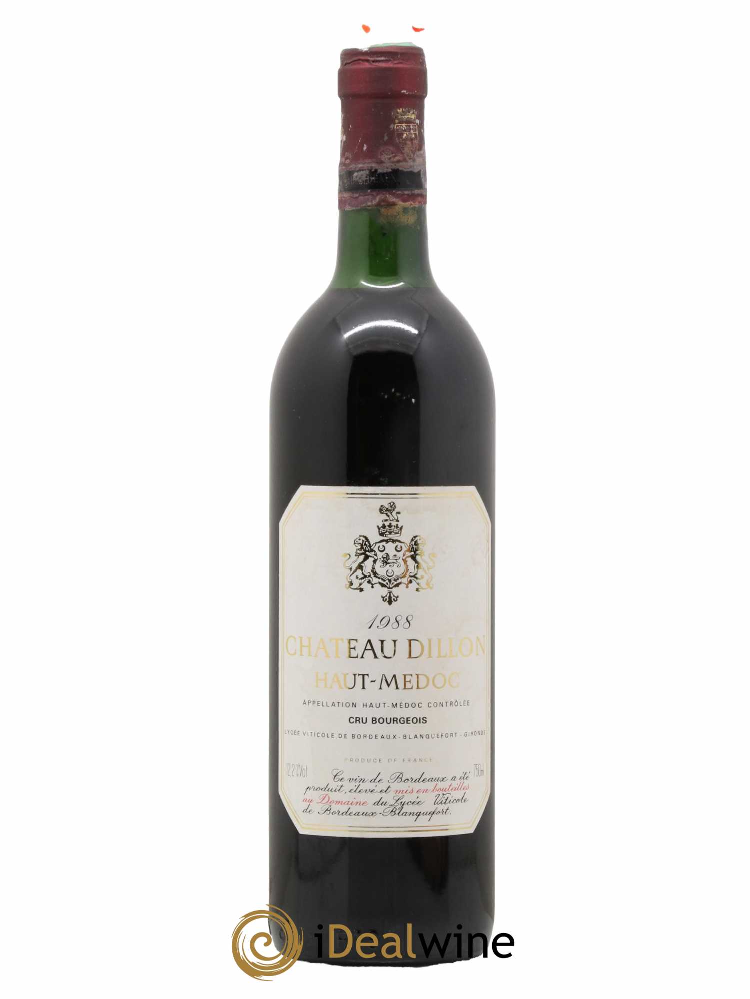 Château Dillon Cru Bourgeois 1988 - Lot de 1 bouteille - 0