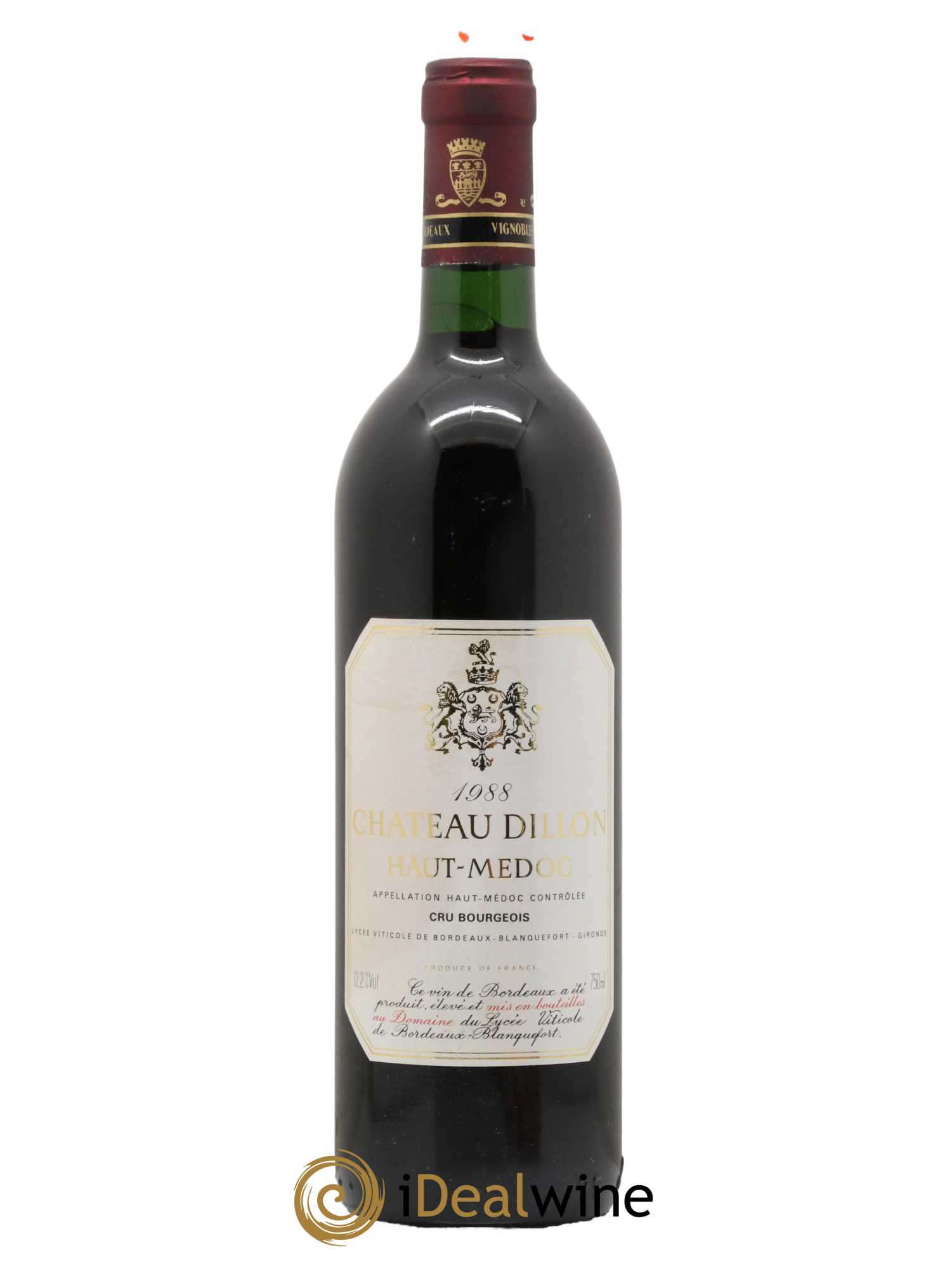 Château Dillon Cru Bourgeois 1988 - Lot de 1 bouteille - 0