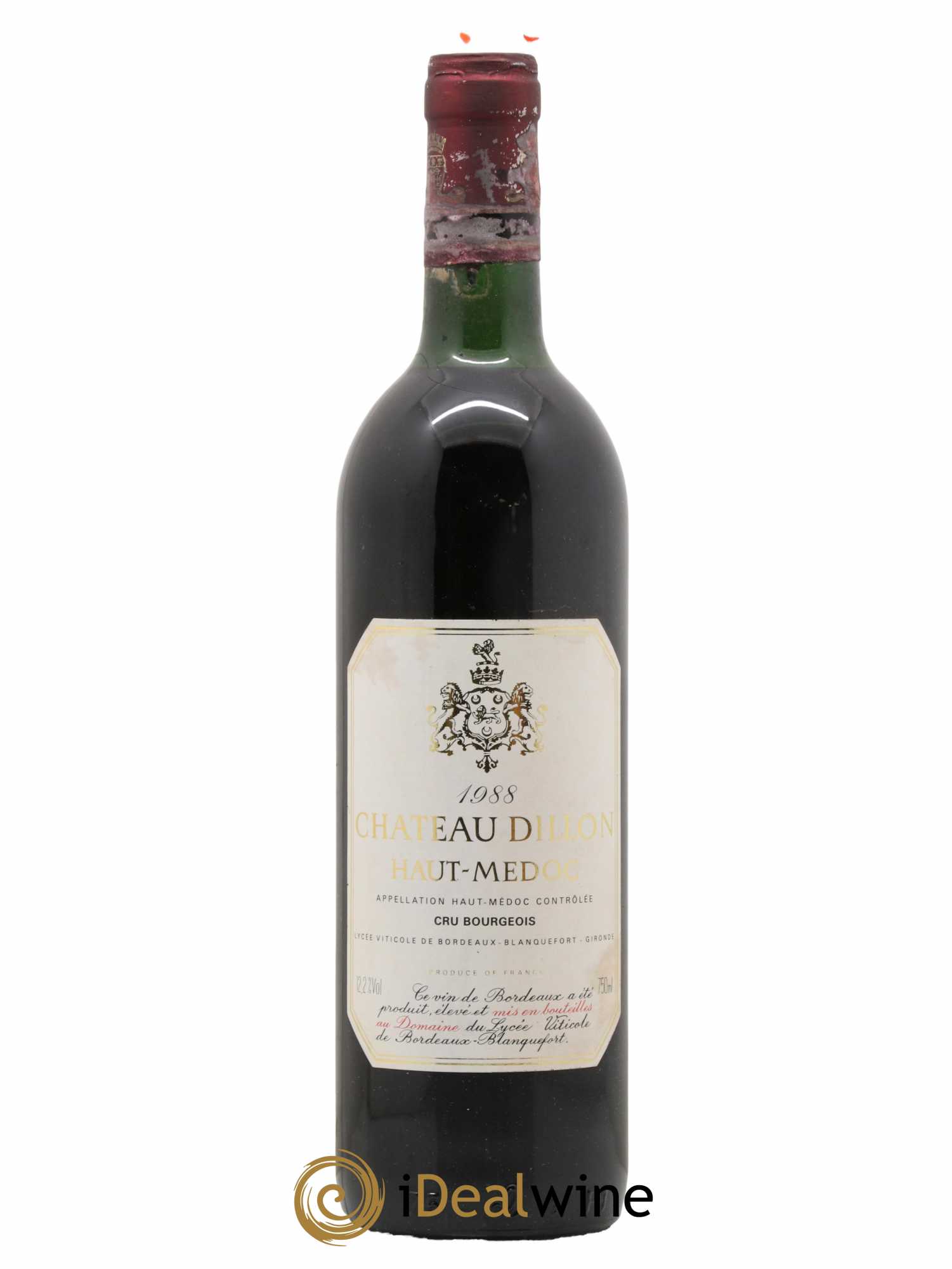 Château Dillon Cru Bourgeois 1988 - Lot de 1 bouteille - 0