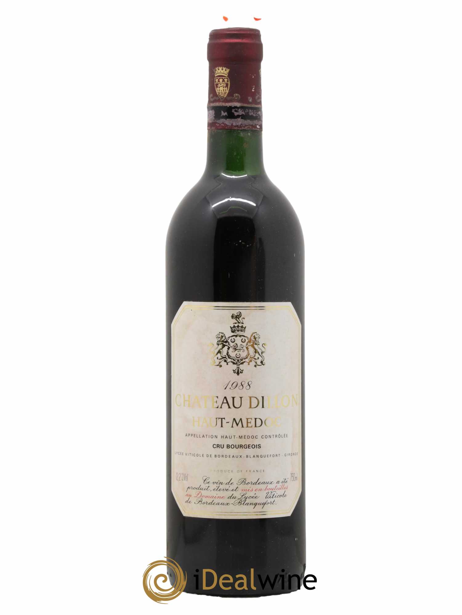 Château Dillon Cru Bourgeois 1988 - Lot de 1 bouteille - 0