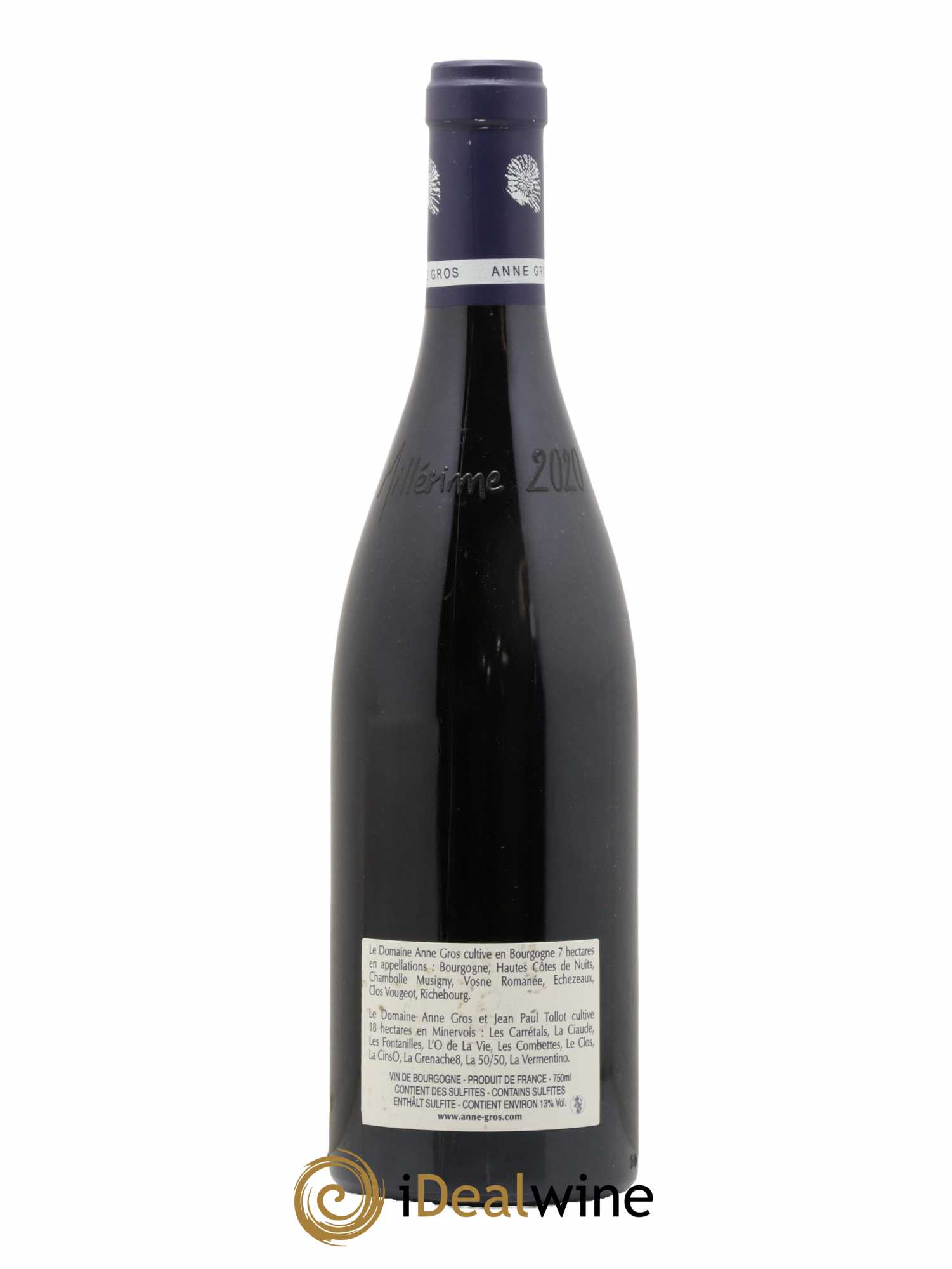 Richebourg Grand Cru Anne Gros 2020 - Lot de 1 bouteille - 1