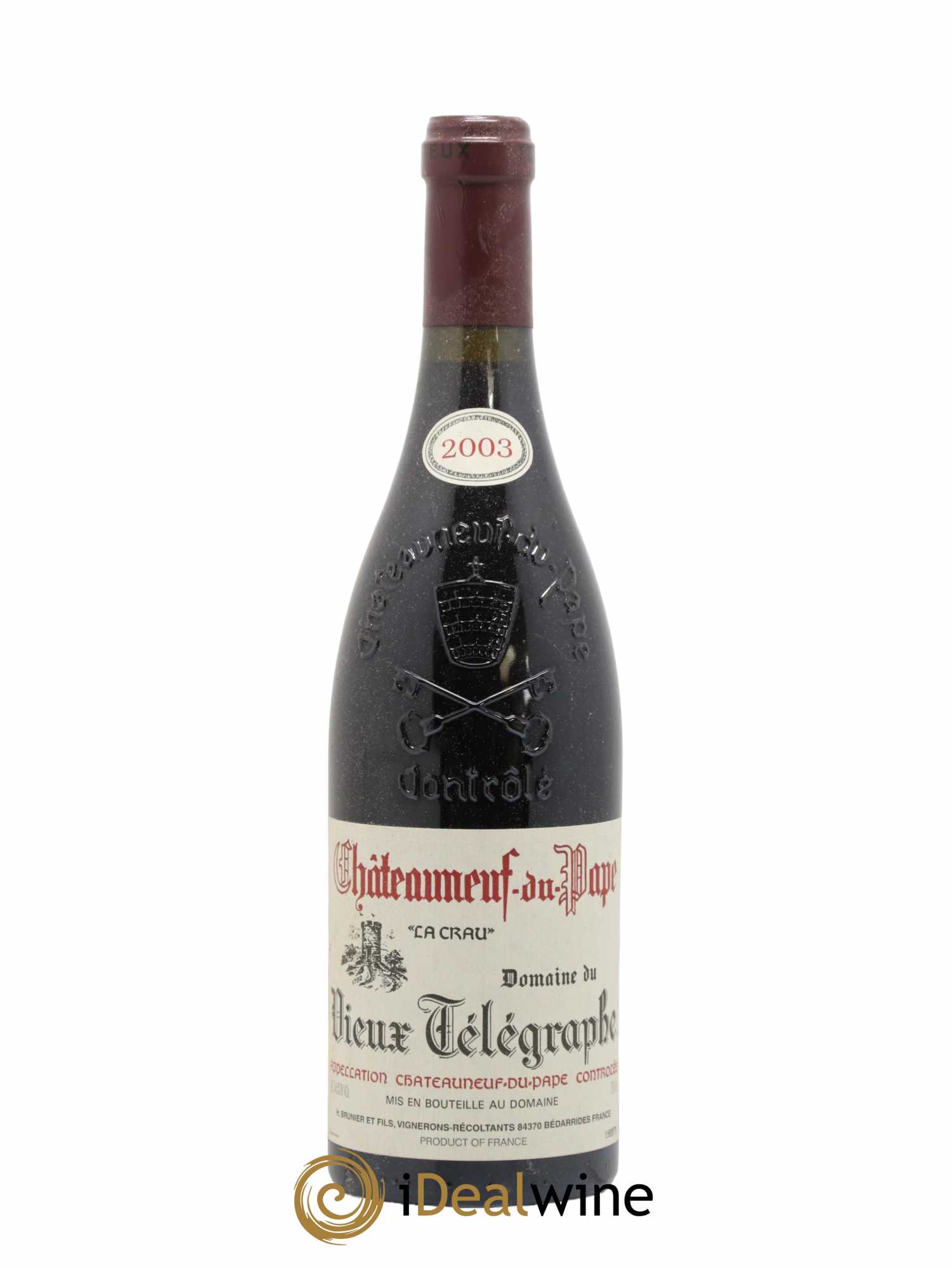 Châteauneuf-du-Pape Vieux Télégraphe (Domaine du) Vignobles Brunier 2003 - Lot de 1 bouteille - 0