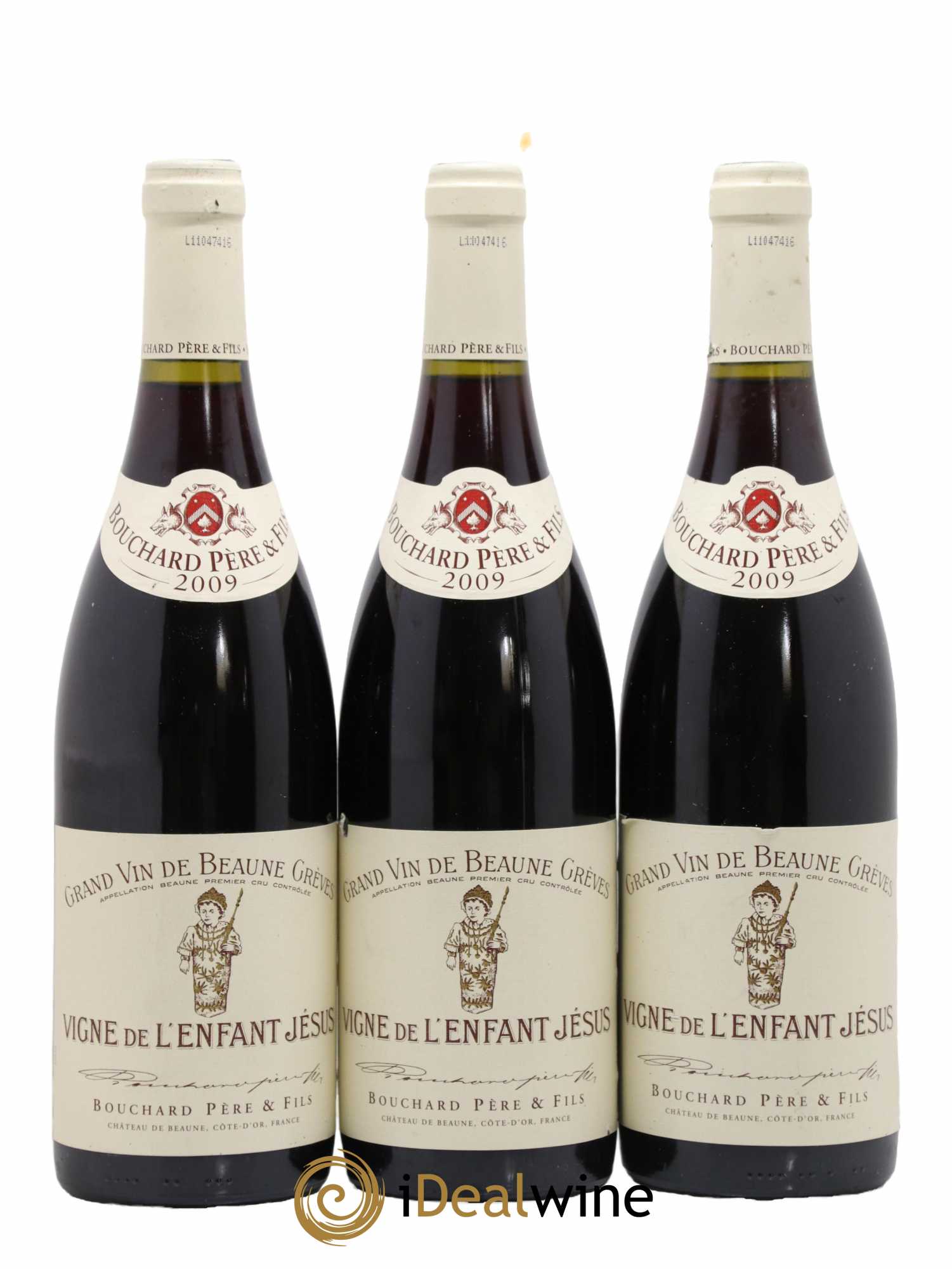 Beaune 1er Cru Grèves - Vigne de l'Enfant Jésus Bouchard Père & Fils 2009 - Lot de 6 bouteilles - 1