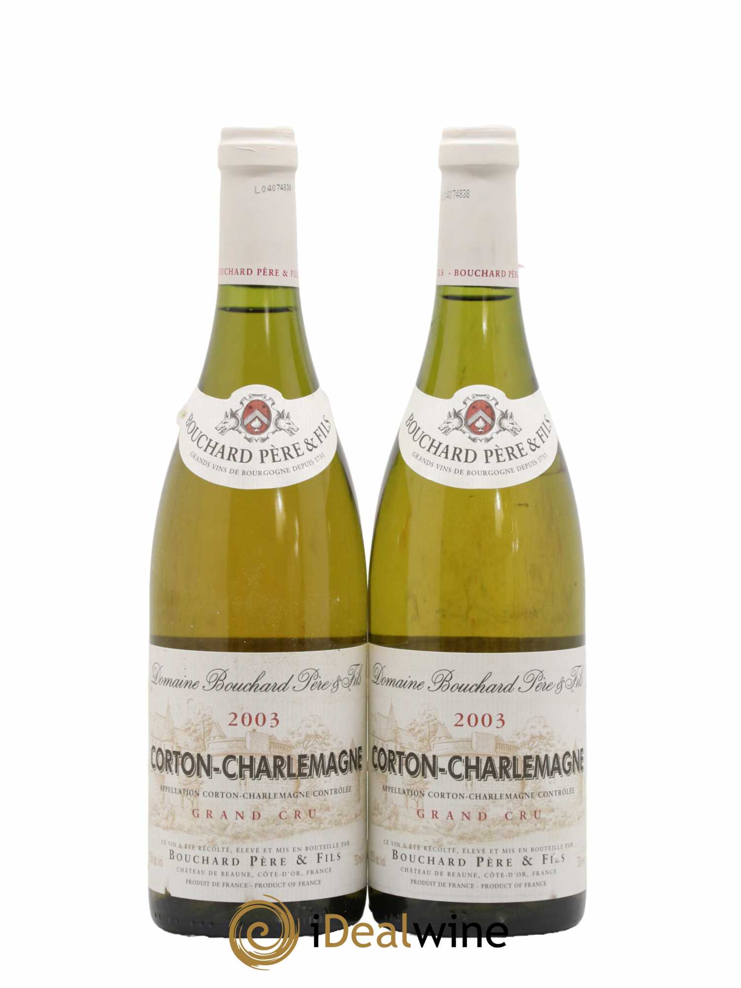 Corton-Charlemagne Grand Cru Bouchard Père & Fils 2003 - Lot de 2 bouteilles - 0