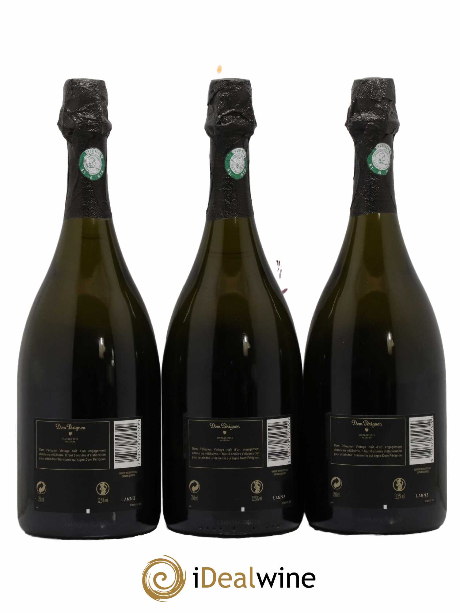 Brut Dom Pérignon 2012 - Lot de 3 bouteilles - 1