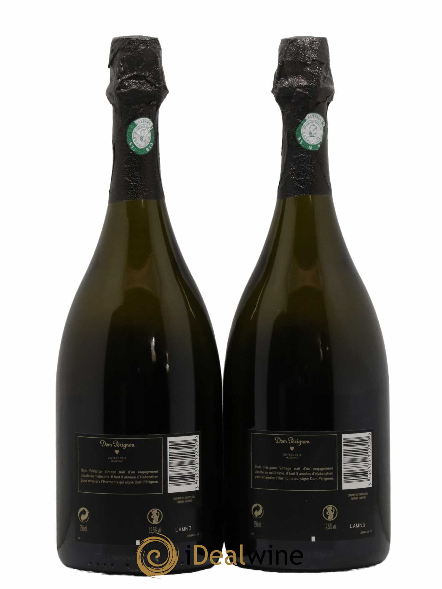 Brut Dom Pérignon 2012 - Lot de 2 bouteilles - 1