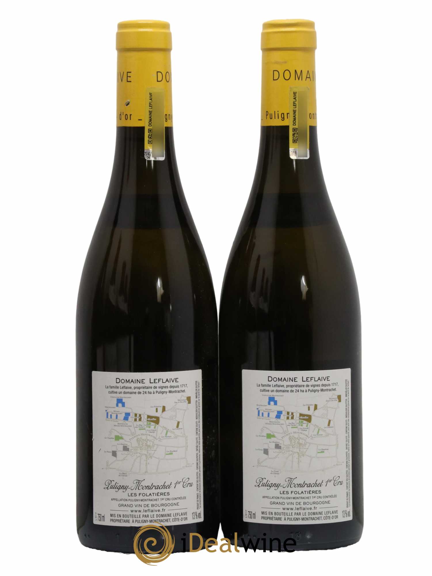 Puligny-Montrachet 1er Cru Les Folatières Leflaive (Domaine) 2017 - Lot de 2 bouteilles - 1