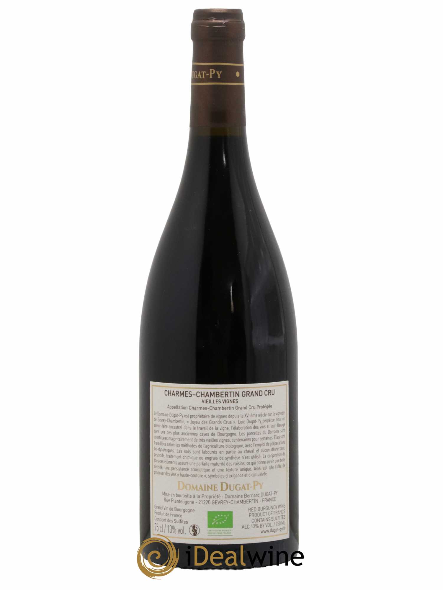 Charmes-Chambertin Grand Cru Vieilles Vignes Dugat-Py 2018 - Lot de 1 bouteille - 1