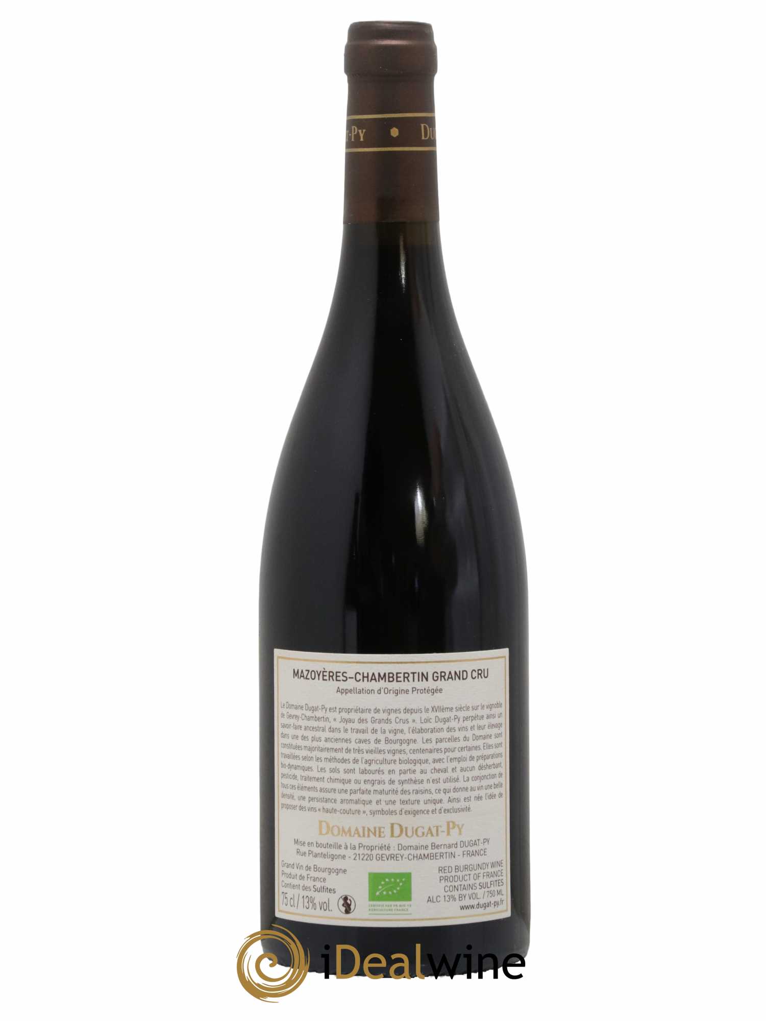 Mazoyères-Chambertin Grand Cru Dugat-Py 2018 - Lot de 1 bouteille - 1