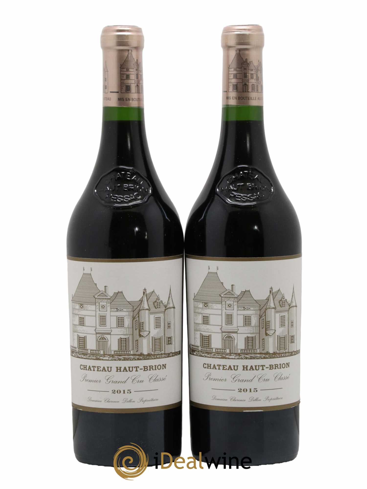 Château Haut Brion 1er Grand Cru Classé 2015 - Lot de 2 bouteilles - 0