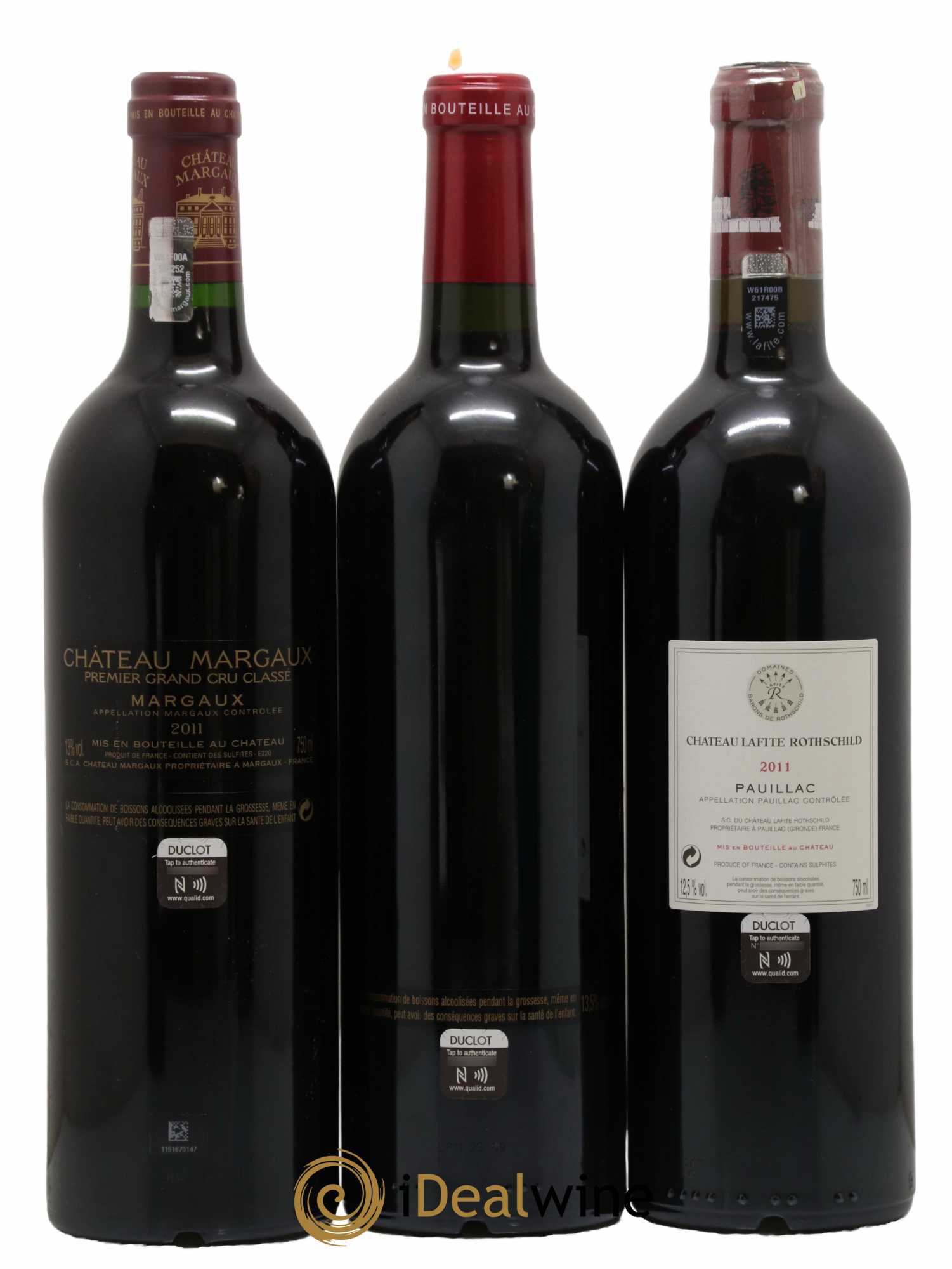 Caisse Collection Duclot 2011 Petrus - Lafitte - Margaux - Mouton Rothschild - Latour - Haut Brion - Mission Haut Brion - Cheval Blanc - Yquem 2011 - Lot de 9 bouteilles - 2
